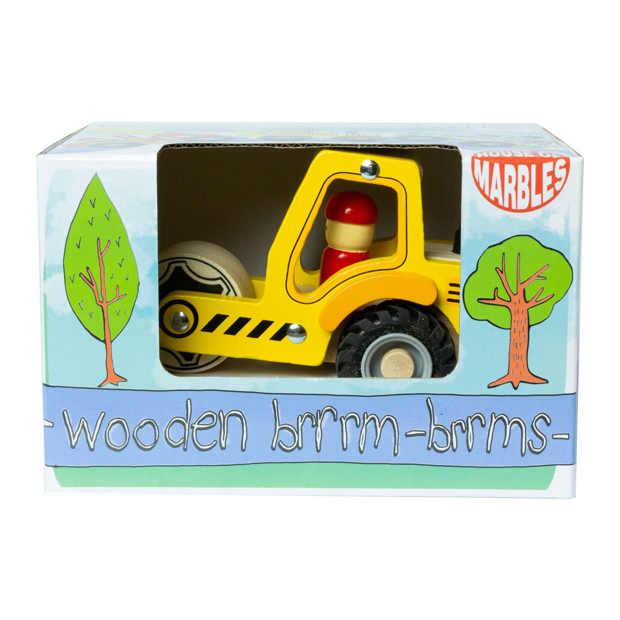 House of Marbles Wooden Brrm-Brrm Construction Vehicles