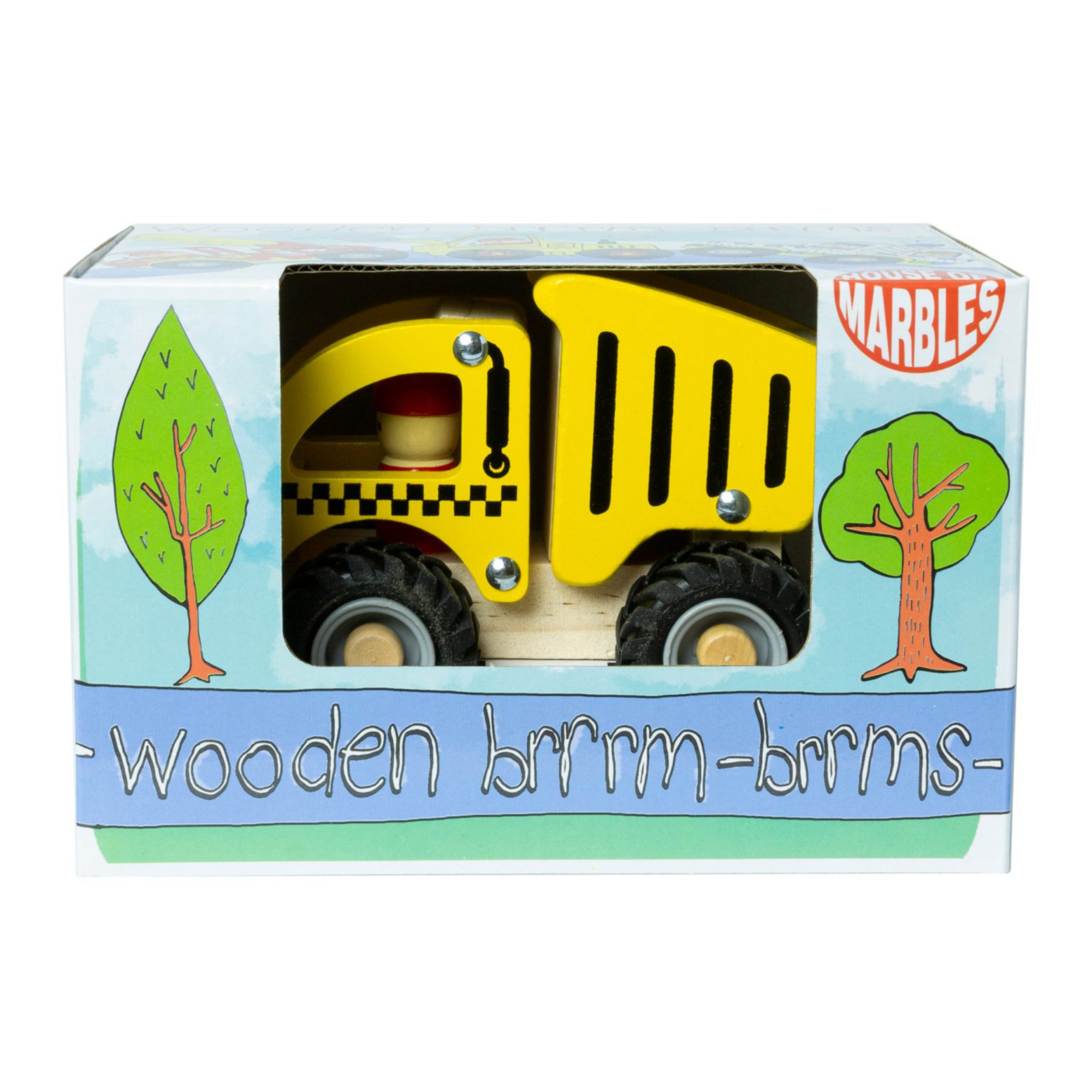 House of Marbles Wooden Brrm-Brrm Construction Vehicles