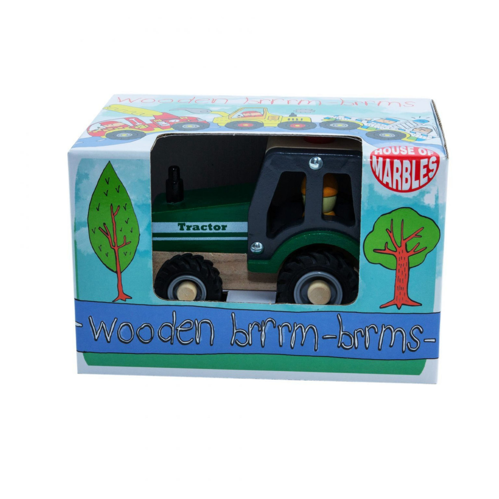 House of Marbles Wooden Brrm-Brrm Work Vehicles