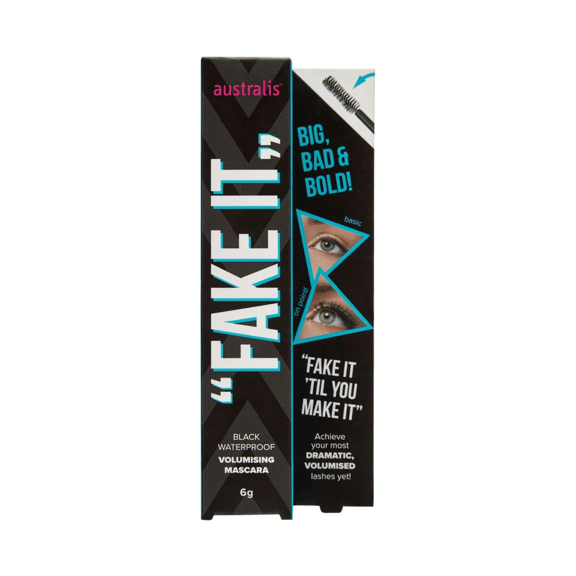 AUSTRALIS Fake It Volumising Mascara - Waterproof Black