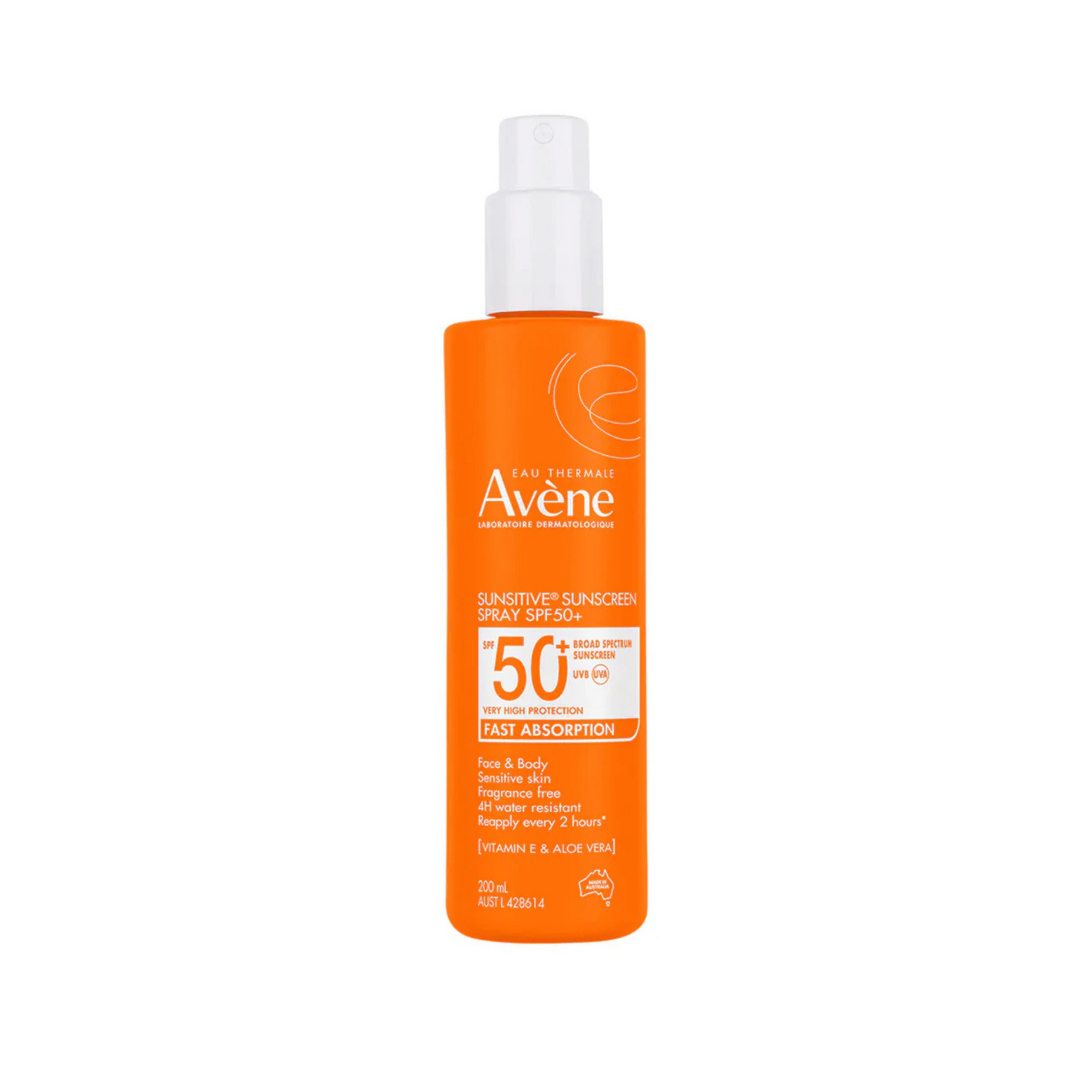 Avene Sunsitive Sunscreen SPF 50+ Adult Spray 200ml
