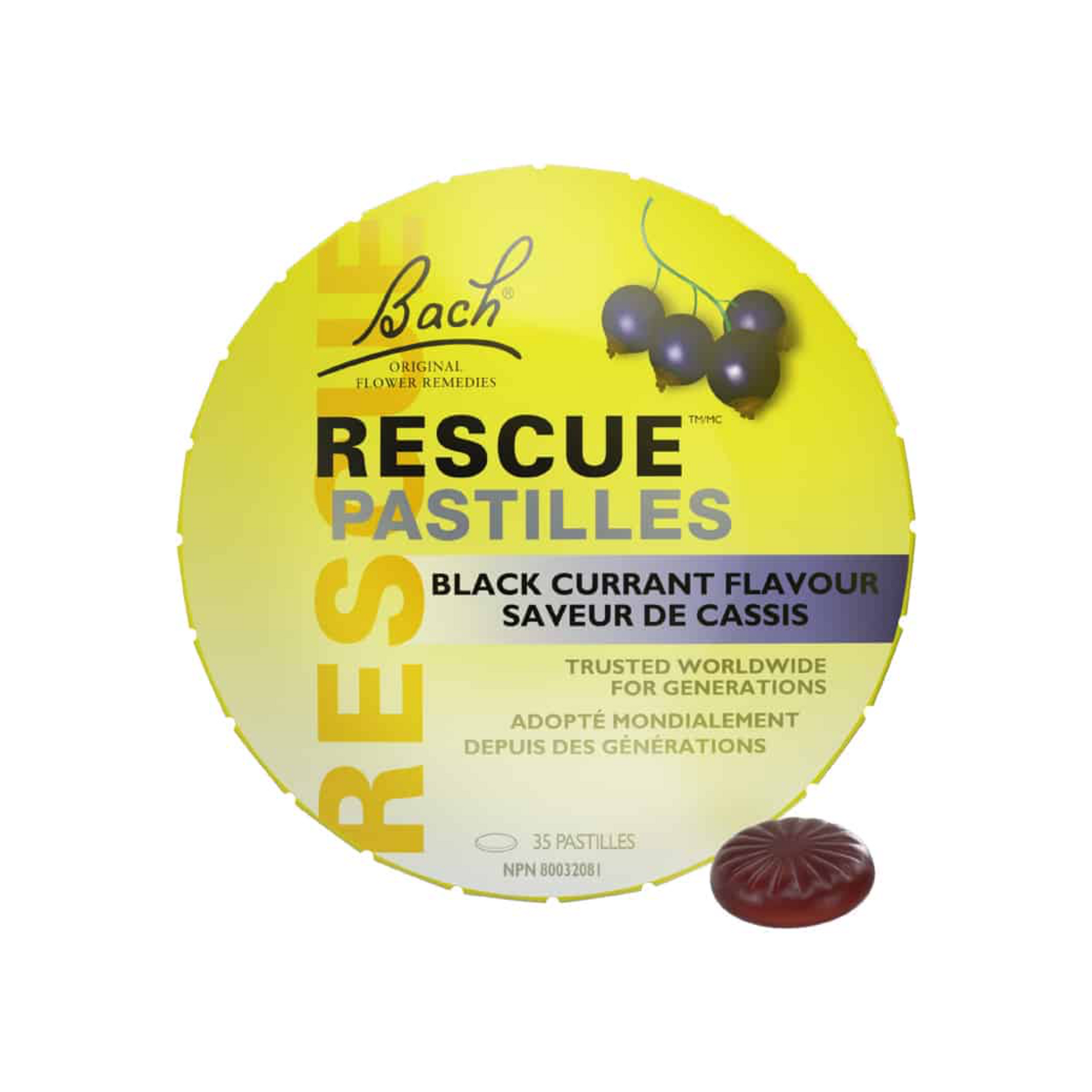 Bach Rescue Pastilles Blackcurrant