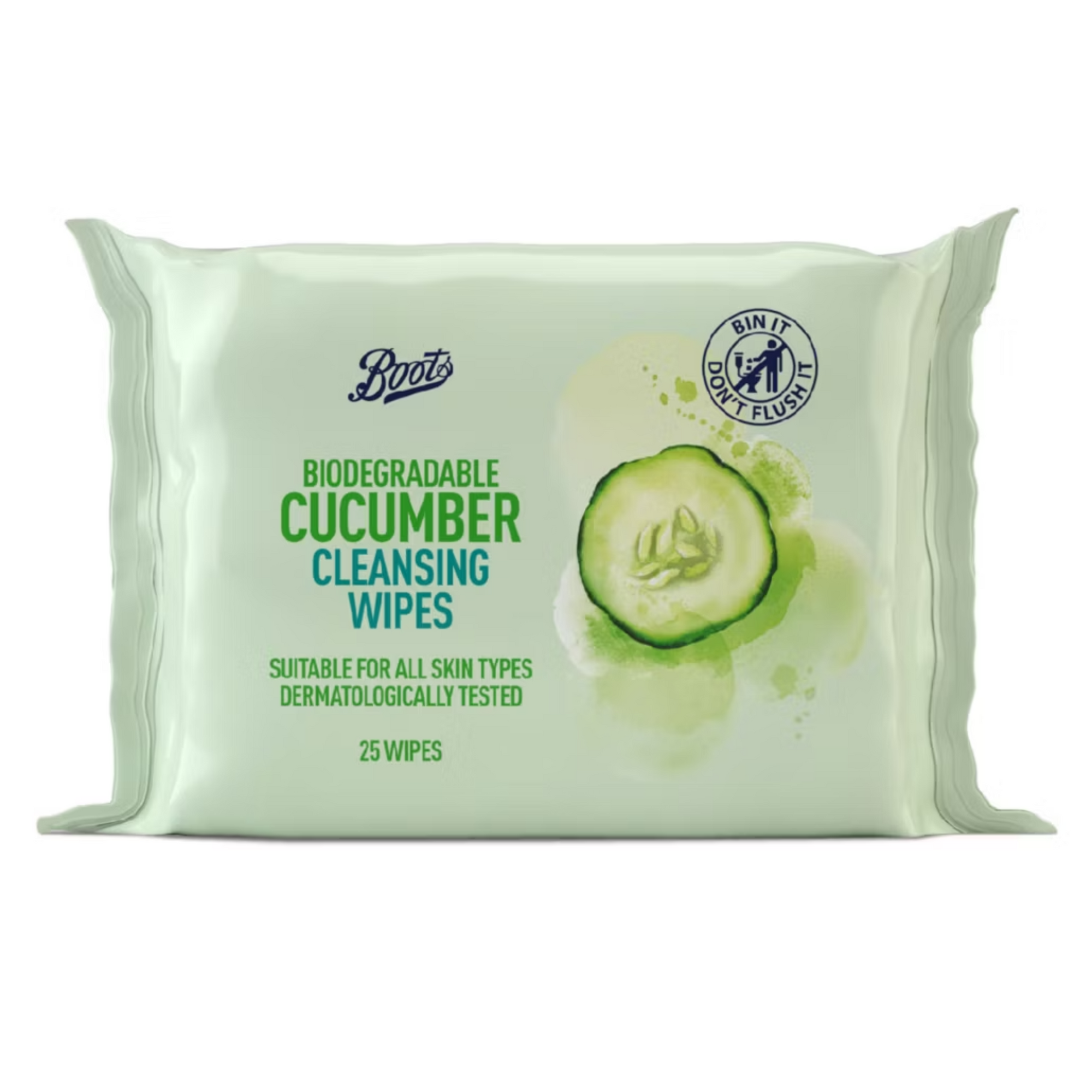 Boots Biodegradable Cucumber Cleansing Wipes 25s
