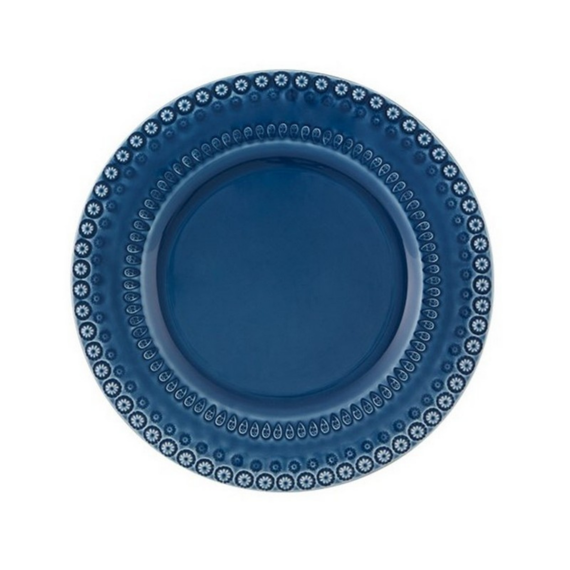 Bordallo Pinheiro Fantasy Dinner Plate Blue 29cm