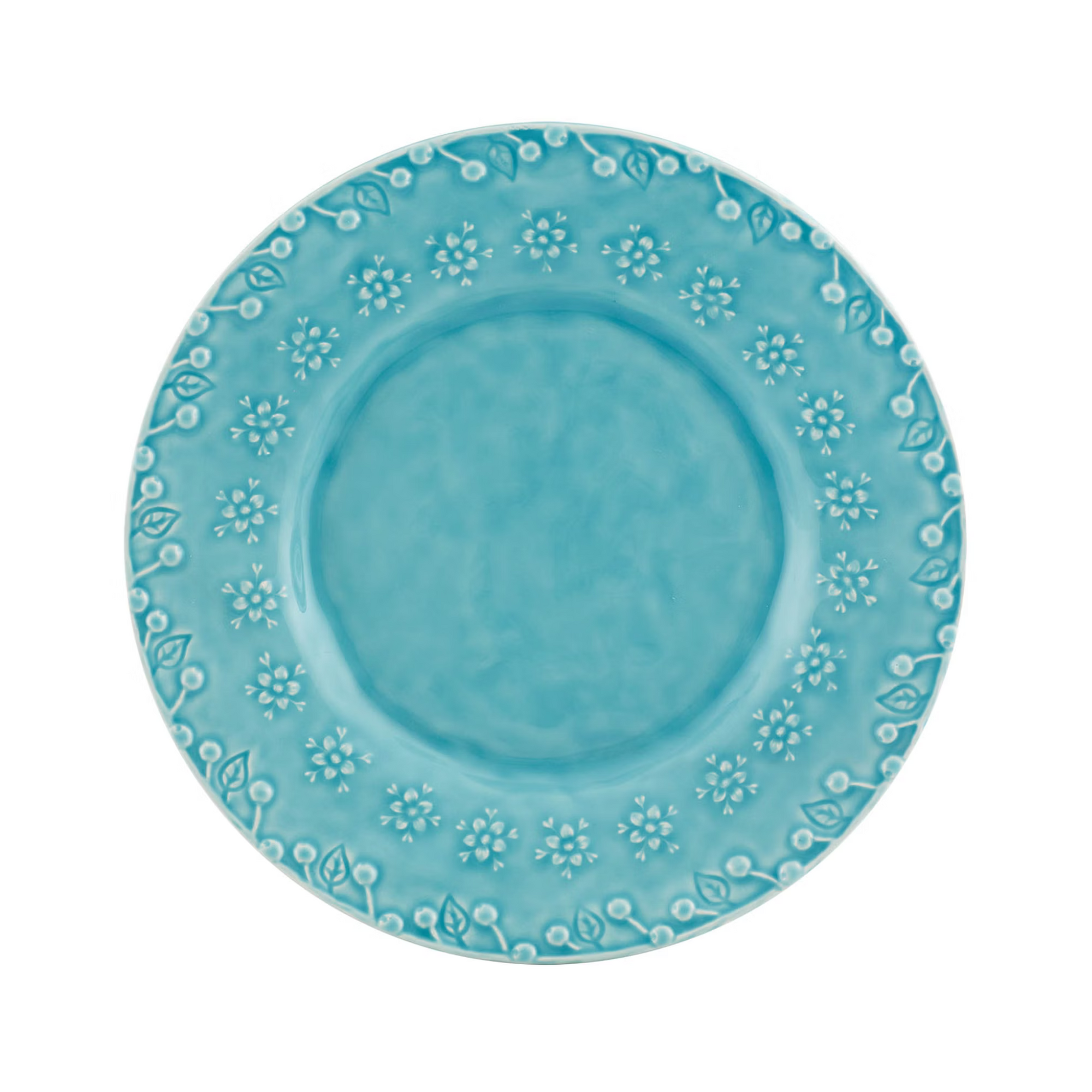 Bordallo Pinheiro Flora Dessert Plate 23 cm, Blue