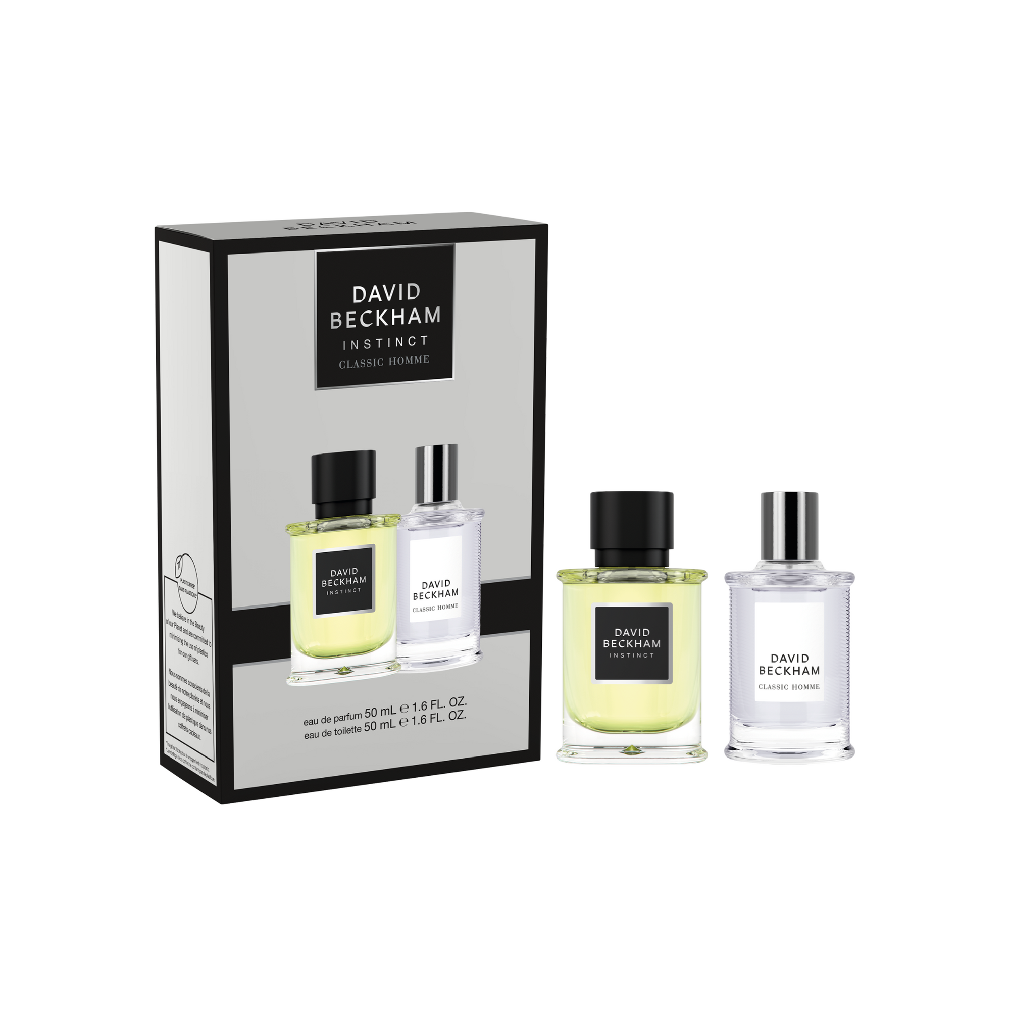 David Beckham Instinct and Classic Homme Men' Fragrance Set