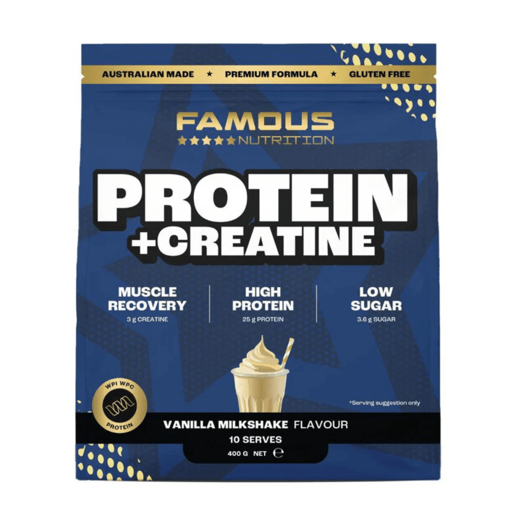 Famous Nutrition Protein + Creatine Chocolate 400g