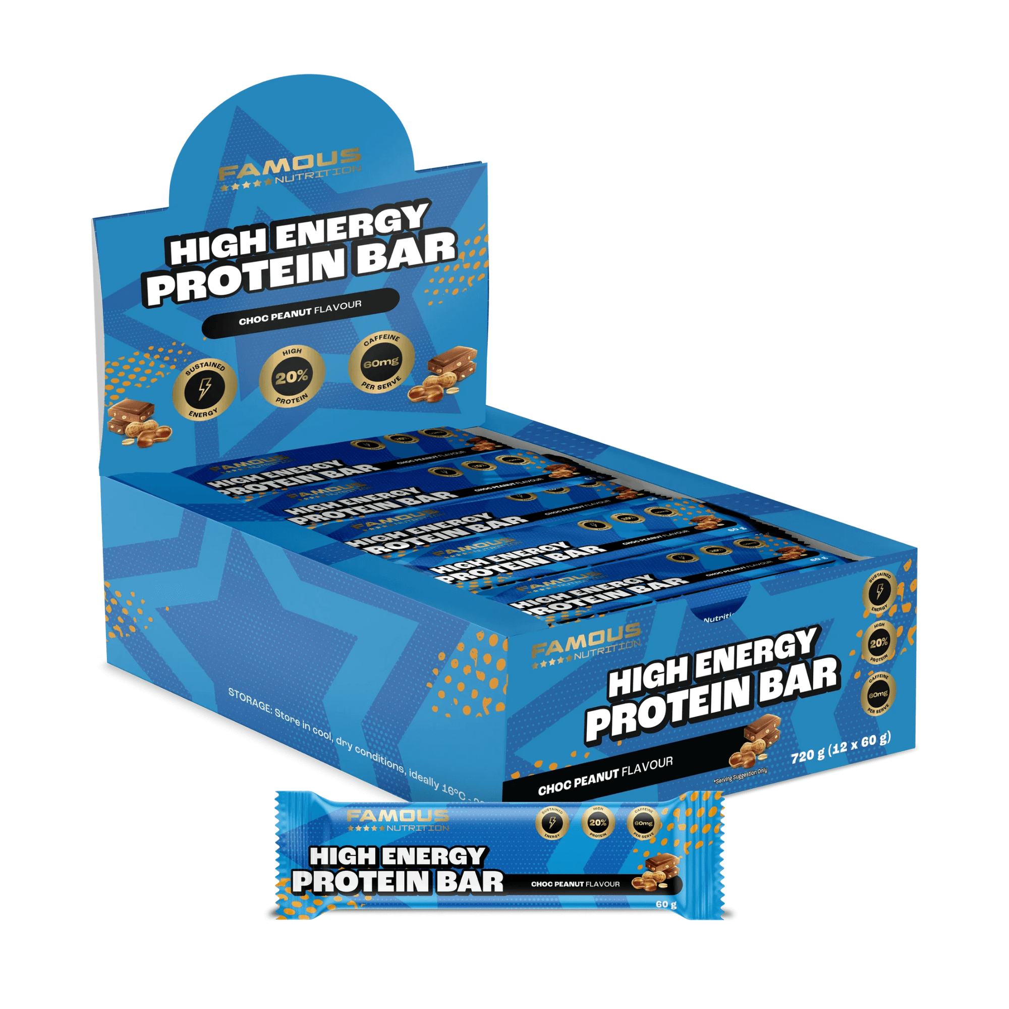 Famous Nutrition Protein Bar + Creatine
