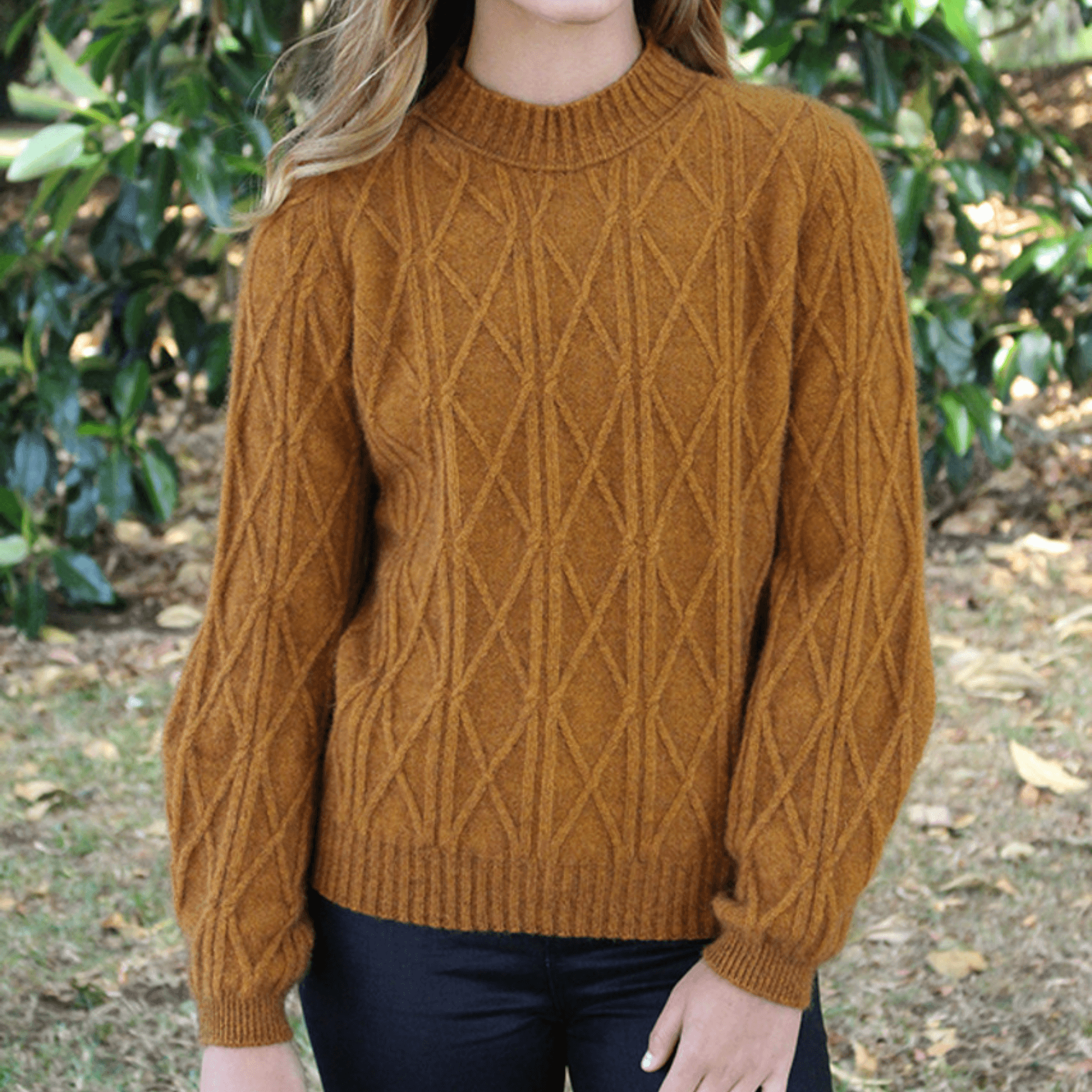 Lothlorian Cable Bell Sleeve Jumper - Possum Merino 9778