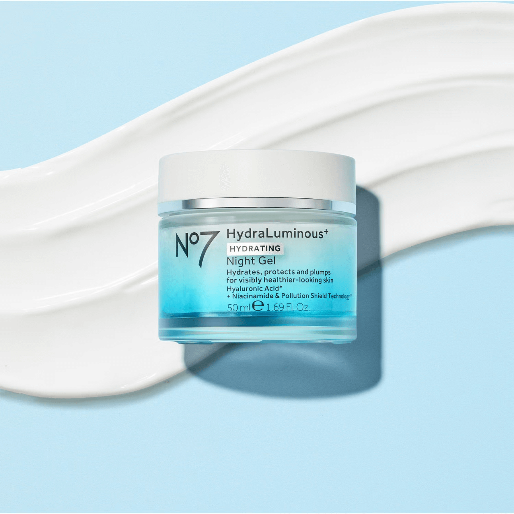 No7 HydraLuminous+ Night Gel 50ml