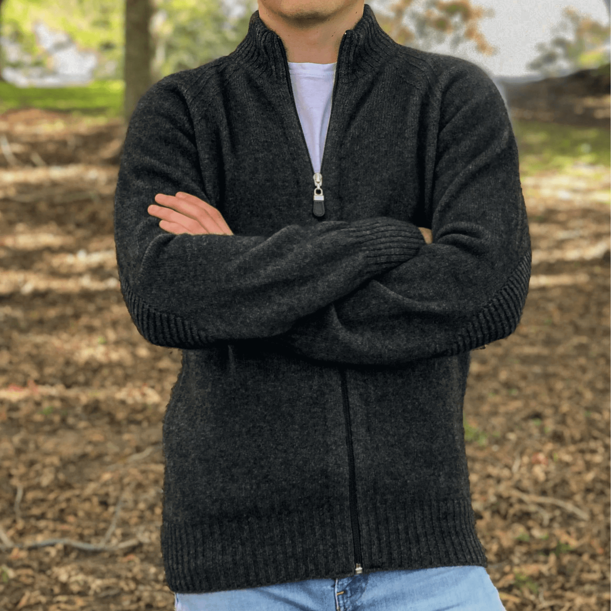 Lothlorian Possum Merino Mens Patch Jacket