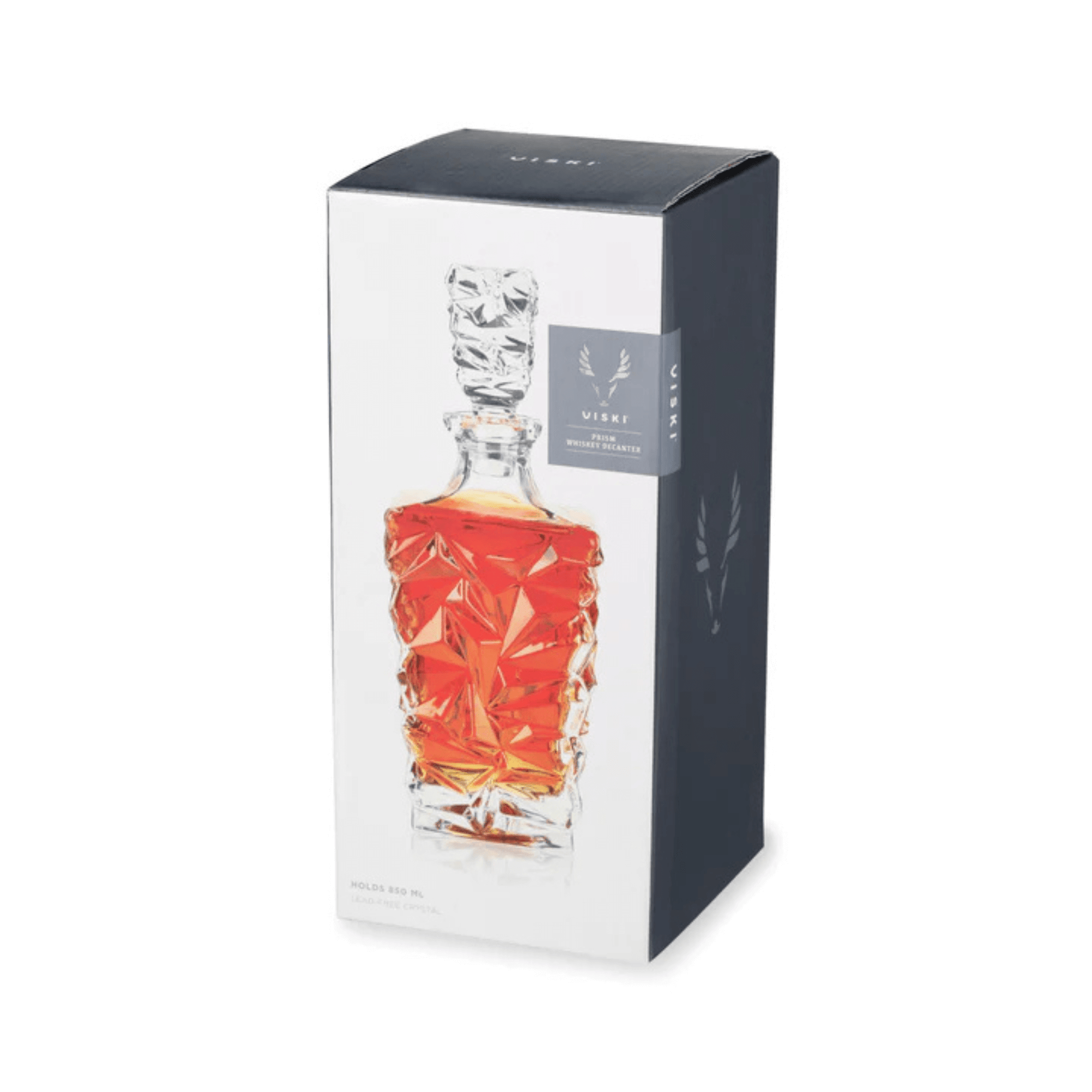 Viski Whiskey Decanter prism shape