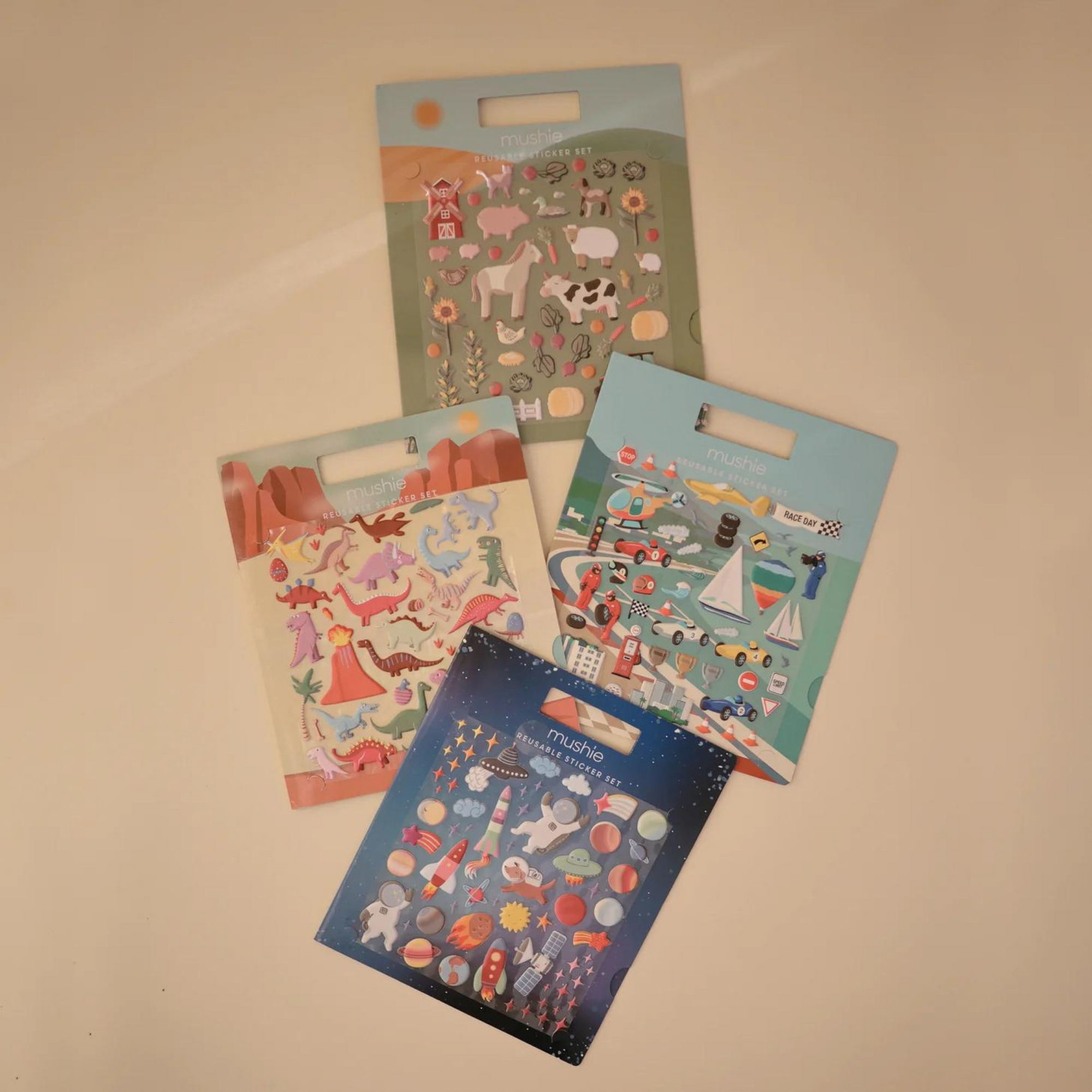 Mushie Reuseable Sticker Set - Race Car
