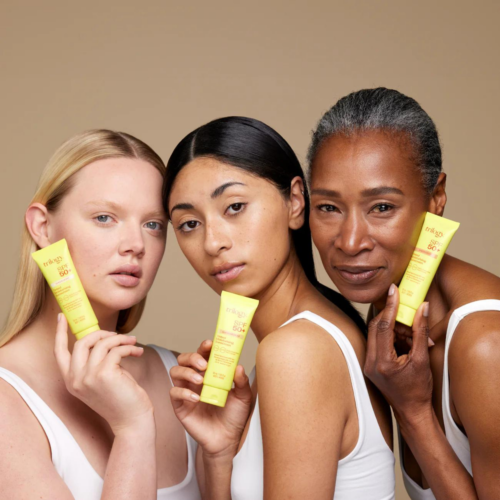 Trilogy SPF 50+ Sheer Tinted Moisturising Sunscreen, 50mL