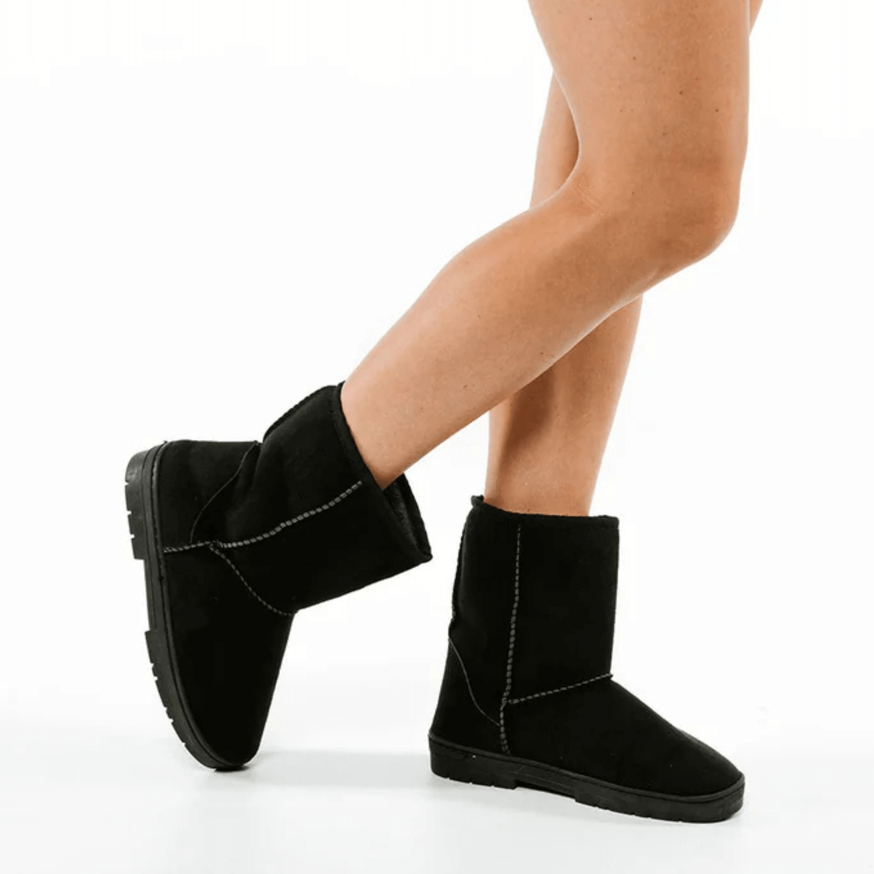 Scholl Famous Slipper Boot Black