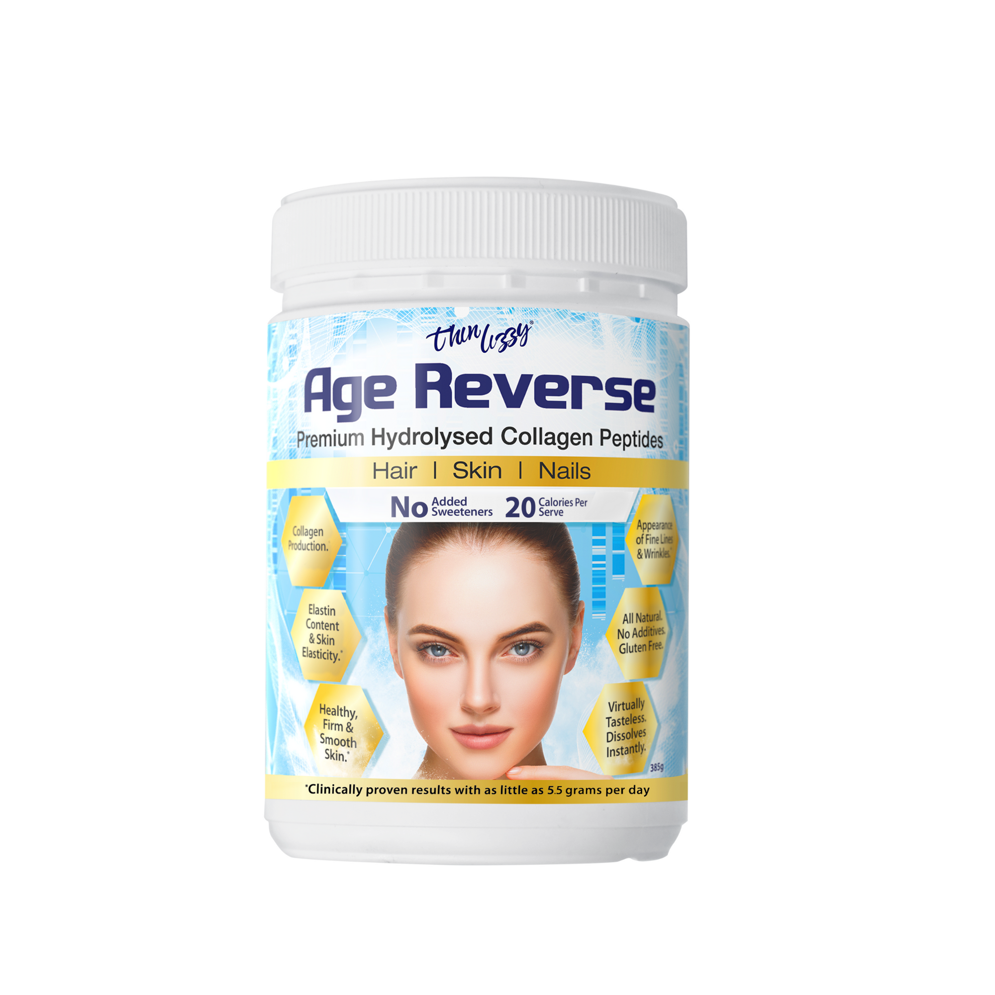Thin Lizzy Age Reverse Premium Hydrolysed Collagen Peptides