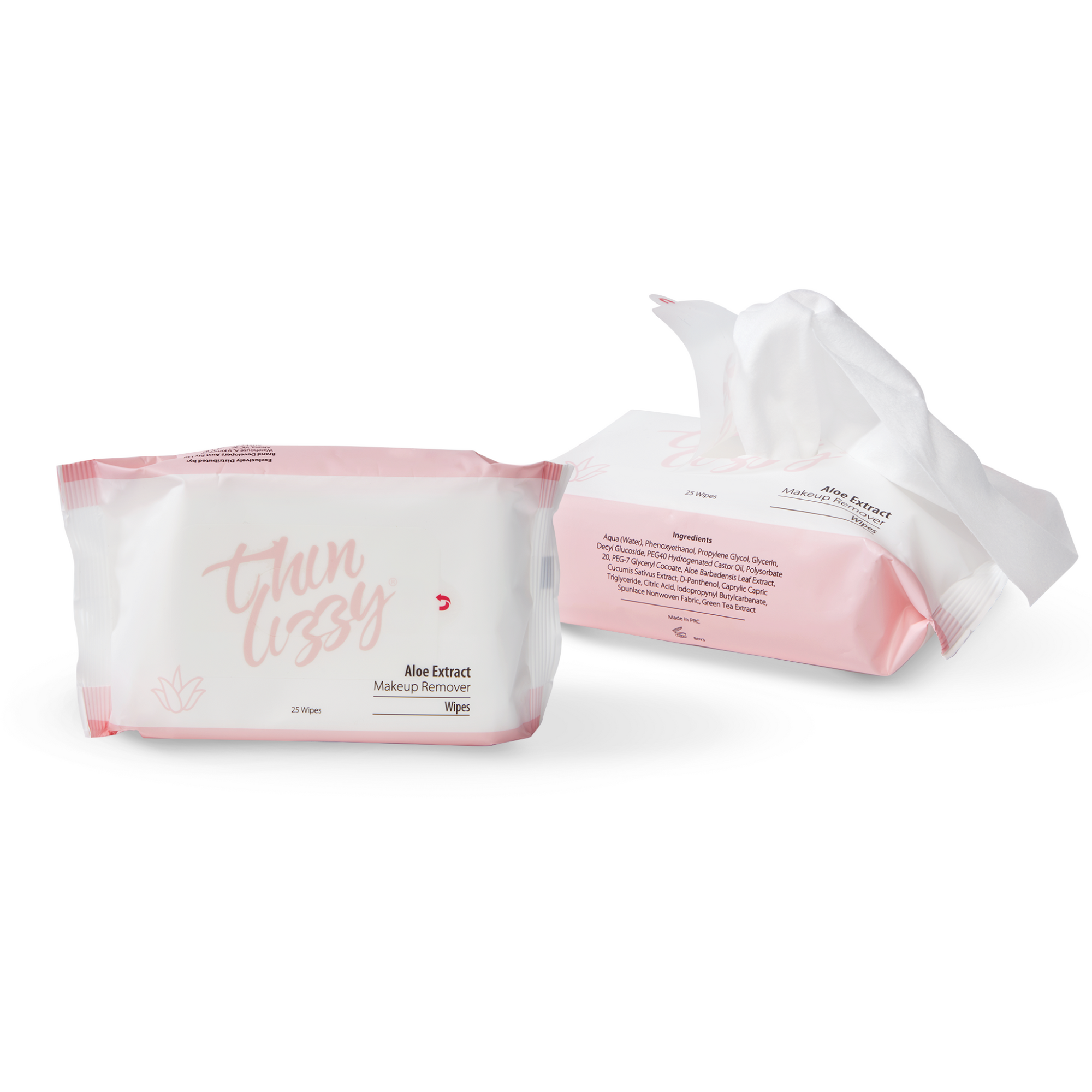 Thin Lizzy Aloe Extract Make Up Remover Wipes