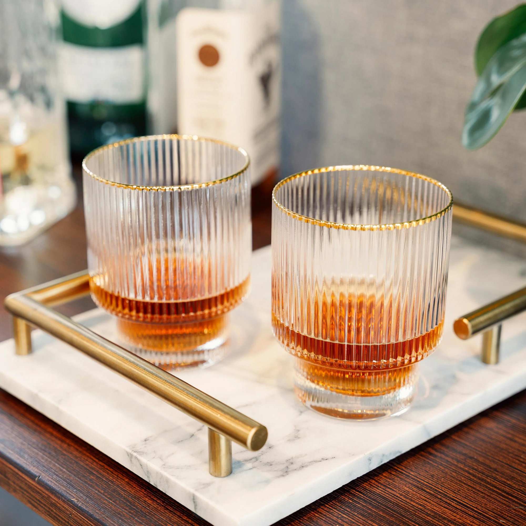 Viski Meridian Crystal Tumblers