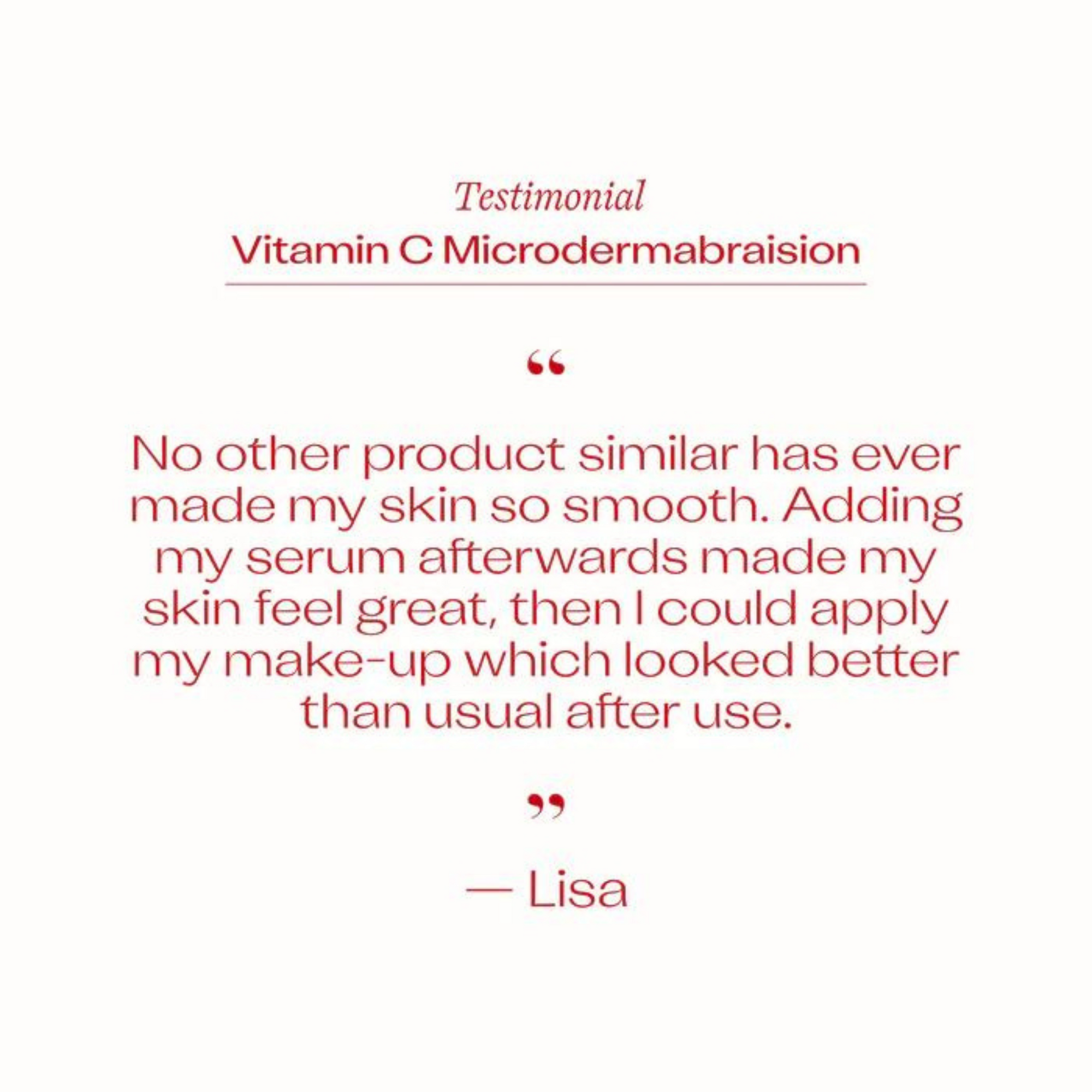Trilogy Vitamin C Microdermabrasion