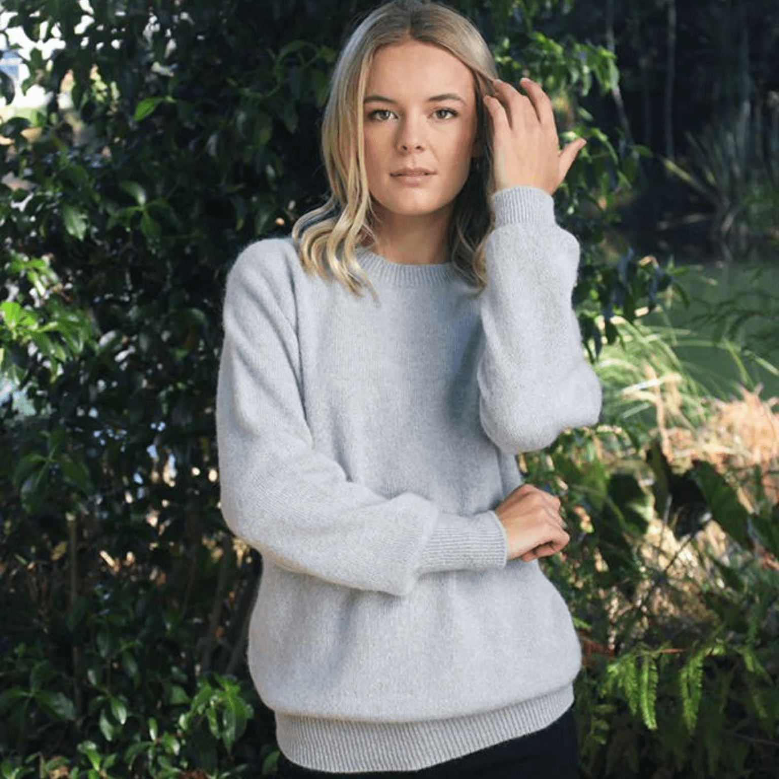 Lothlorian Alpaca Wool Plain Crew Neck Jumper