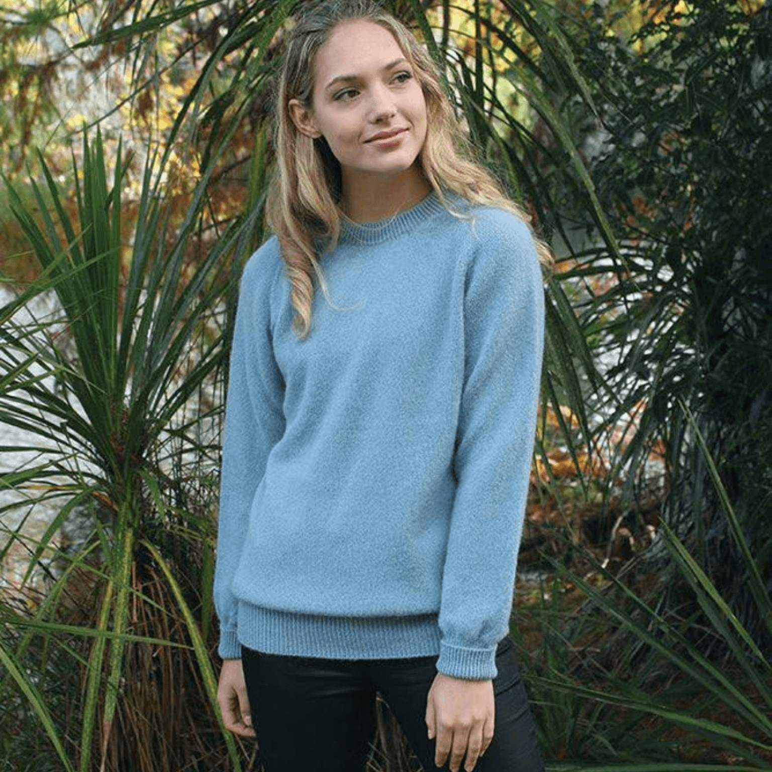 Lothlorian Alpaca Wool Plain Crew Neck Jumper