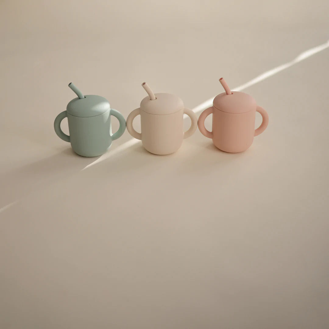 Mushie Silicone Training Cup + Straw