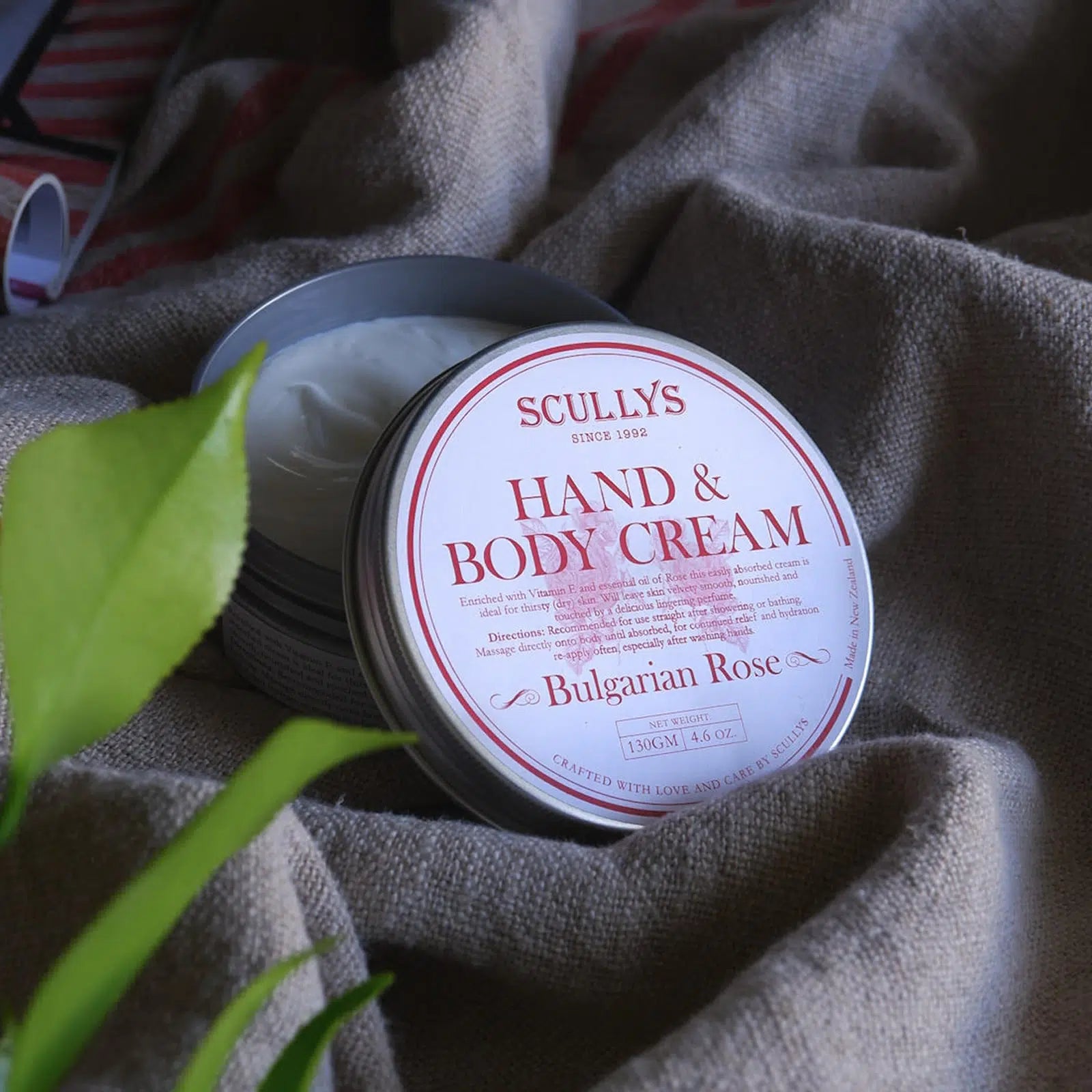 Scullys Bulgarian Rose Hand & Body Cream 130gm