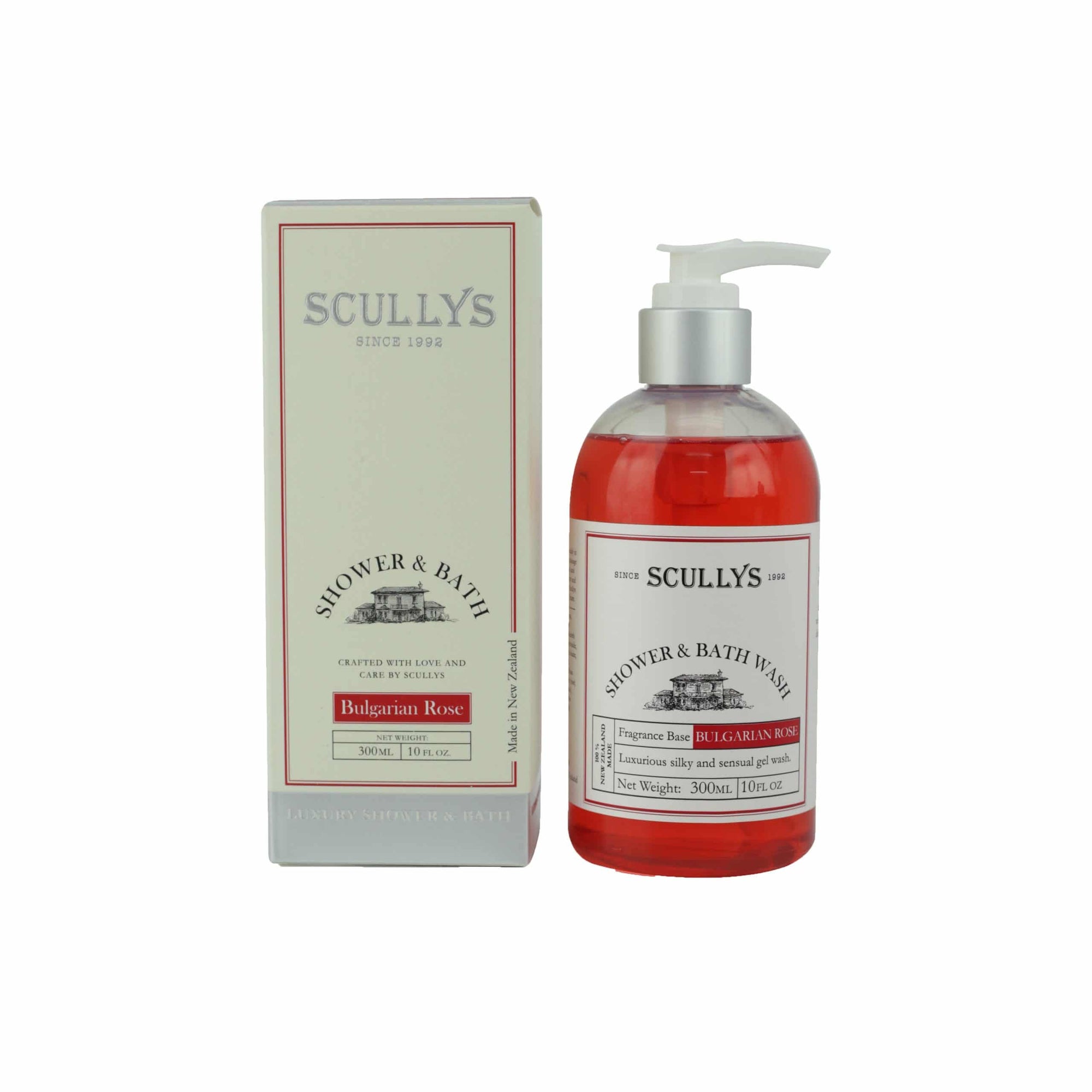 Scullys Bulgarian Rose Shower & Bath Wash 300ml