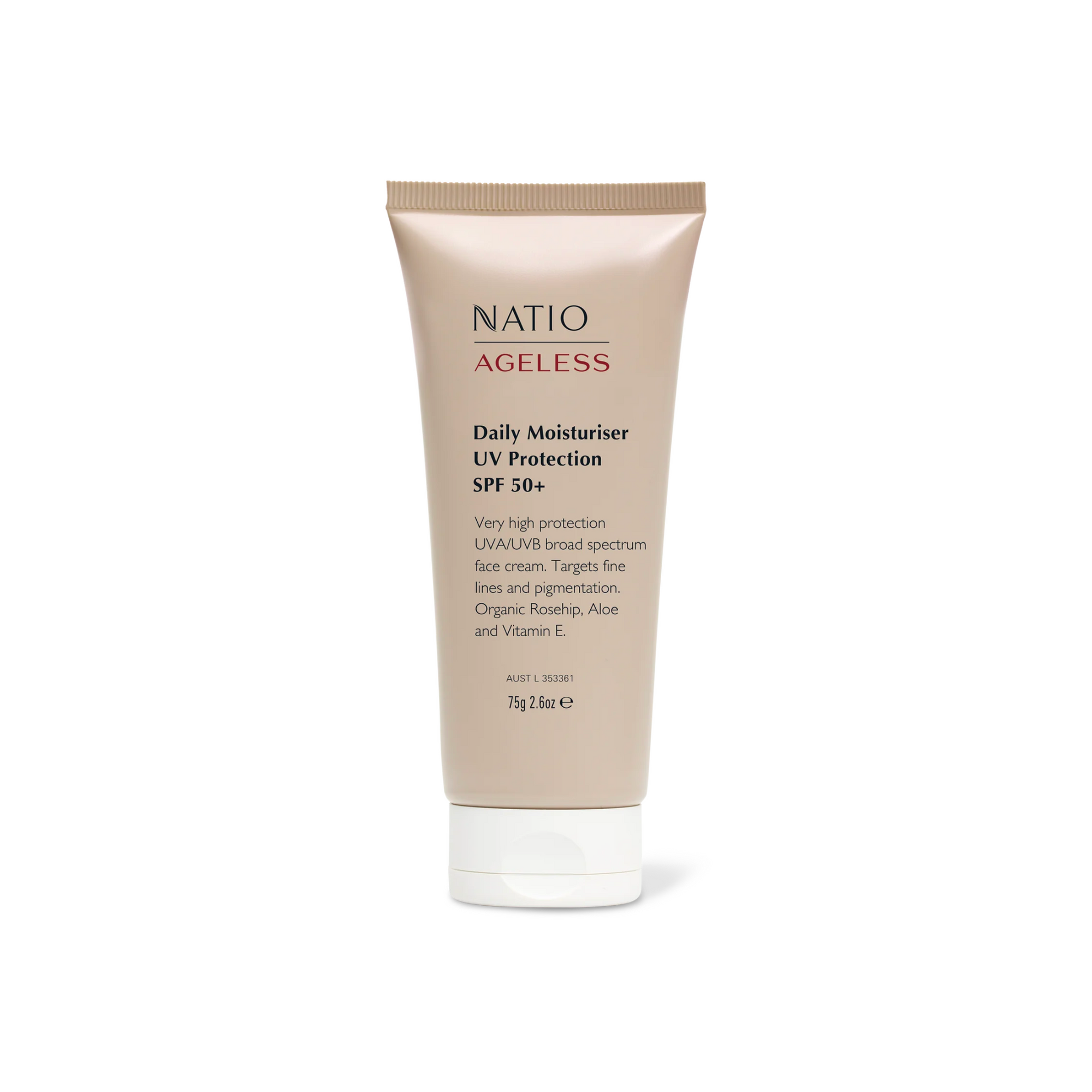 Natio Ageless Daily Moisturiser UV Protection SPF 50+