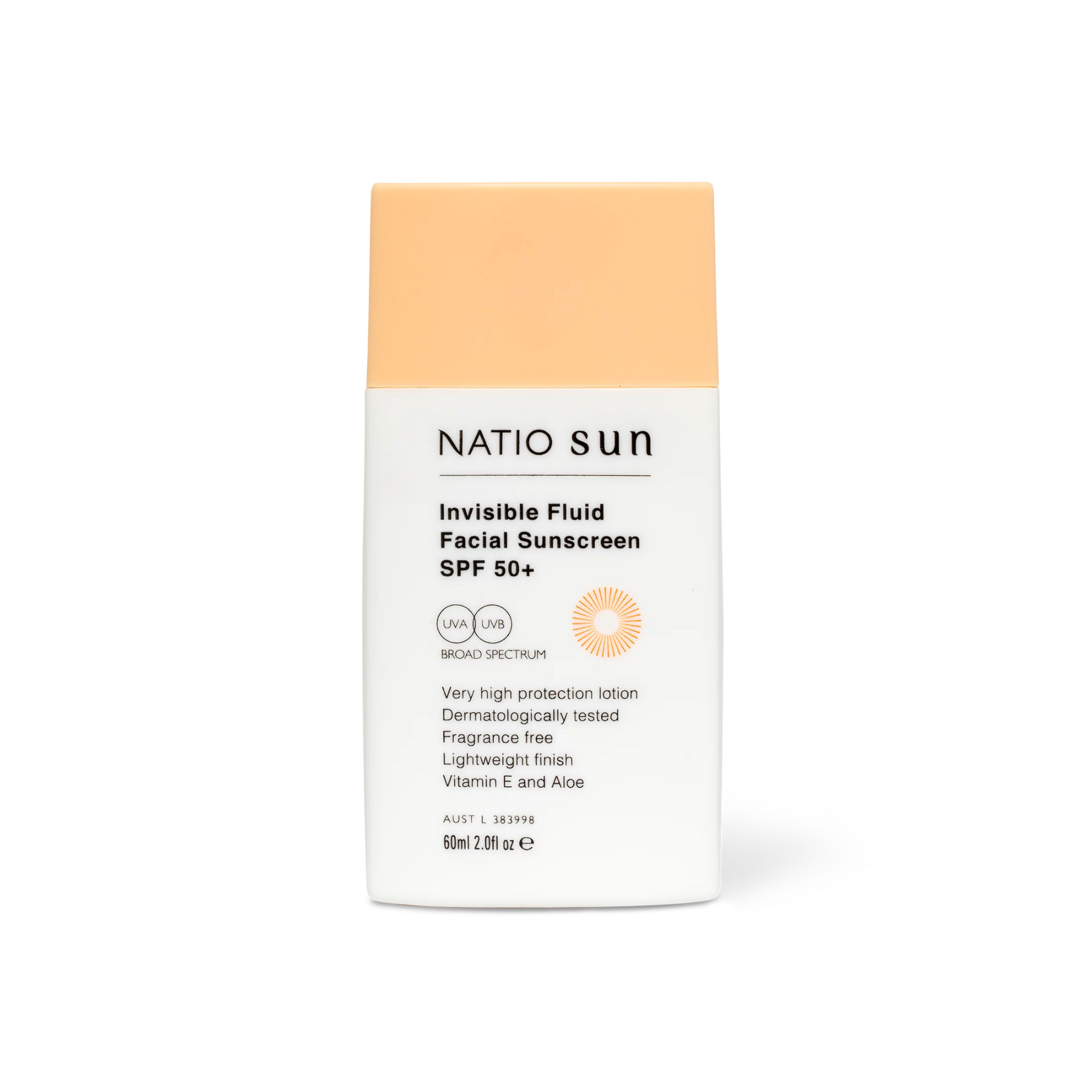 Natio Invisible Fluid Facial Sunscreen SPF 50+