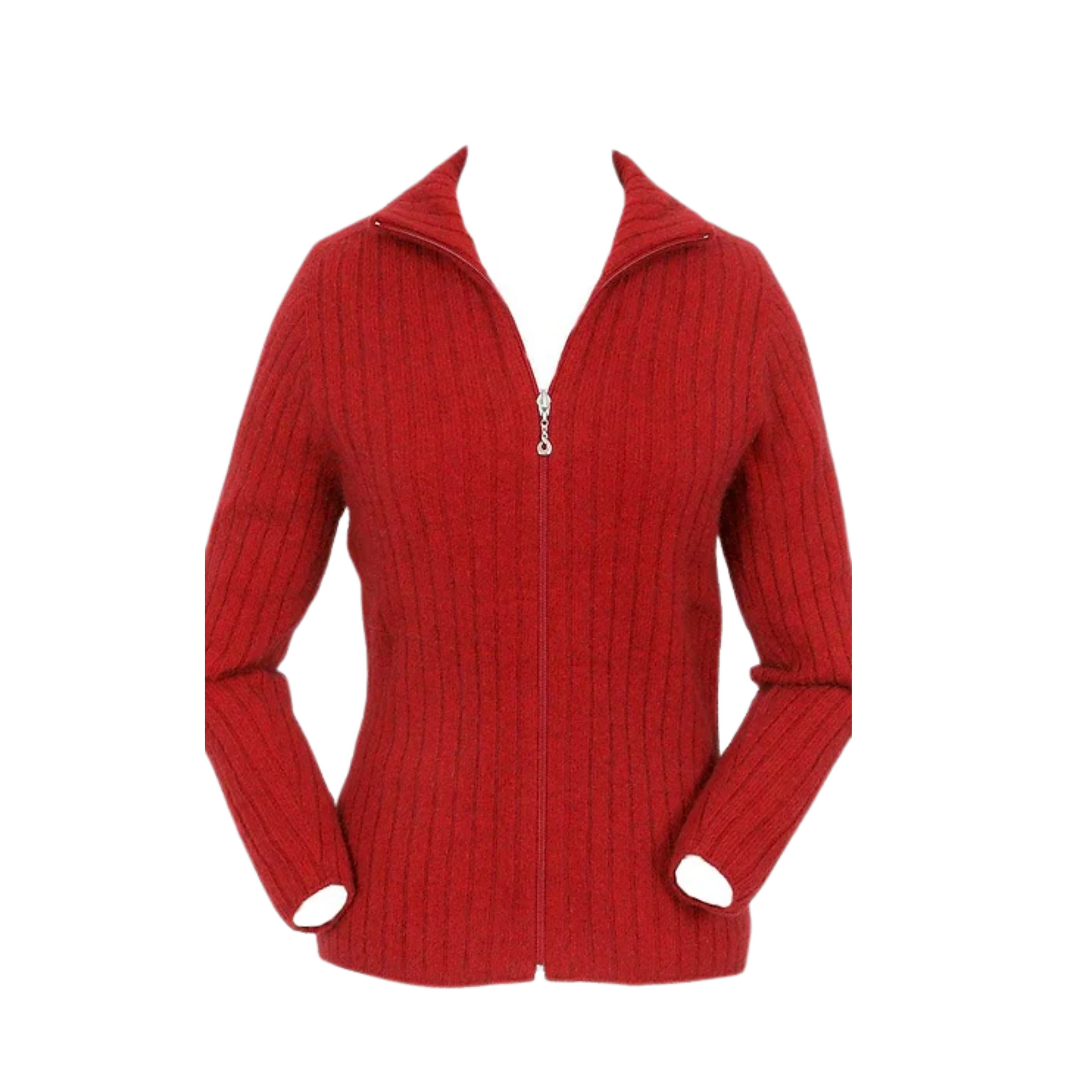 Lothlorian Possum and Merino 4x2 Rib Zip Jacket