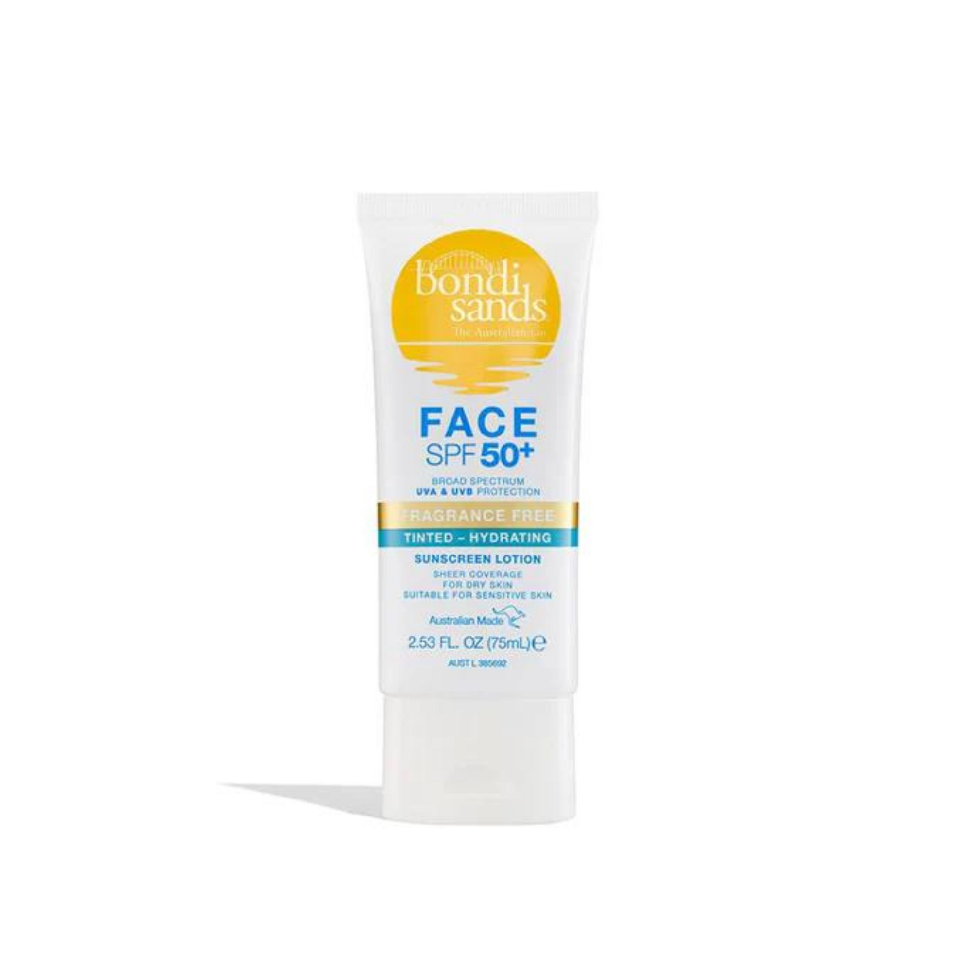 Bondi Sands Spf 50+ Fragrance Free Hydrating Tinted Face - 75ml