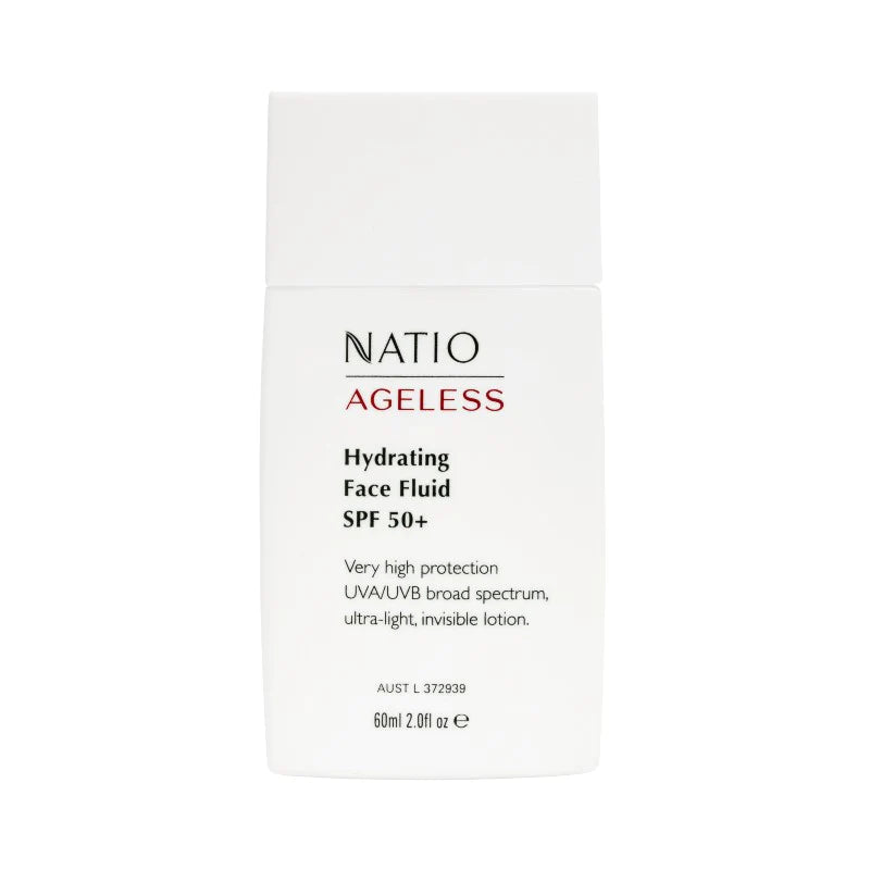 Natio Ageless Hydrating Face Fluid SPF 50+ 60ml