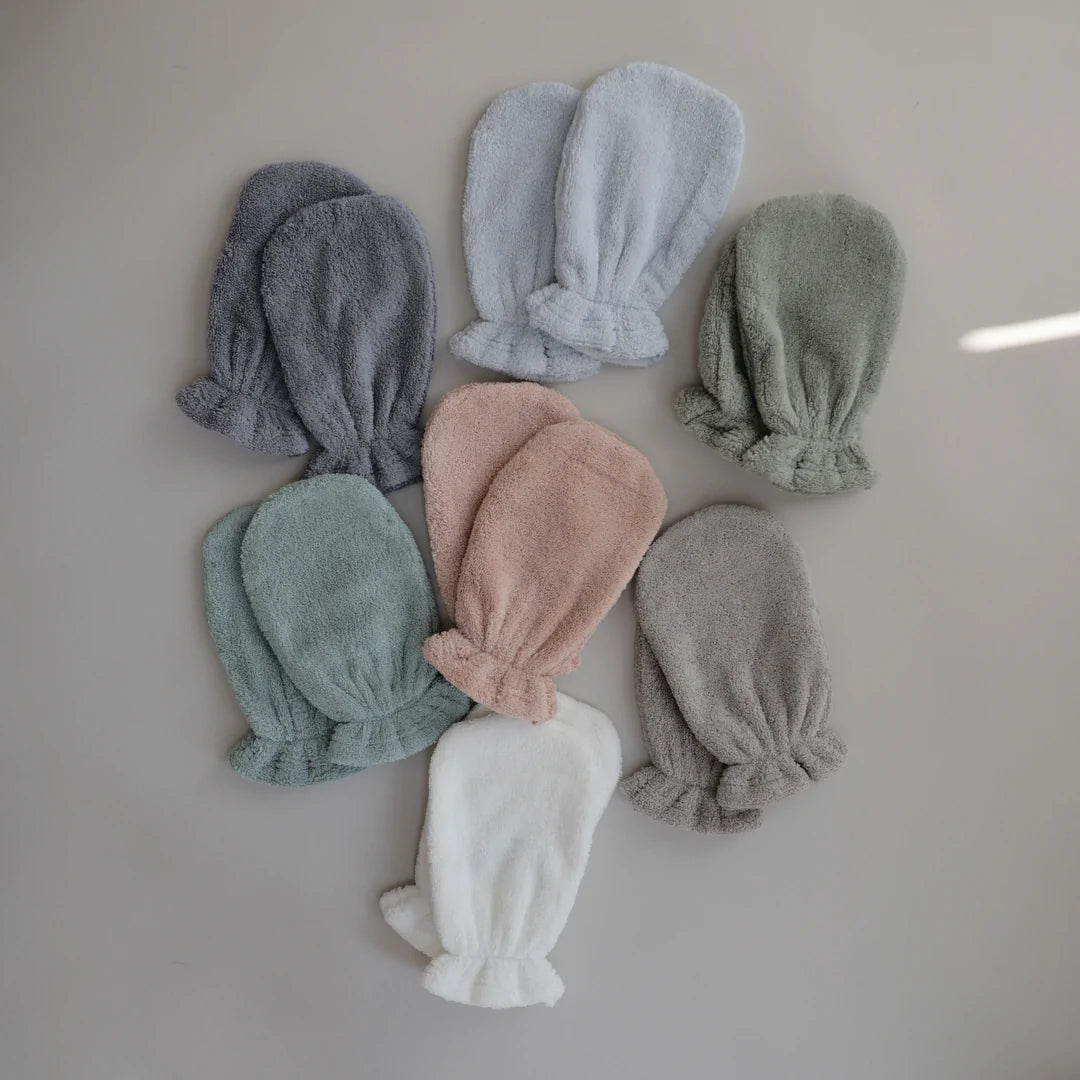 Mushie Organic Cotton Bath Mitt 2-Pack