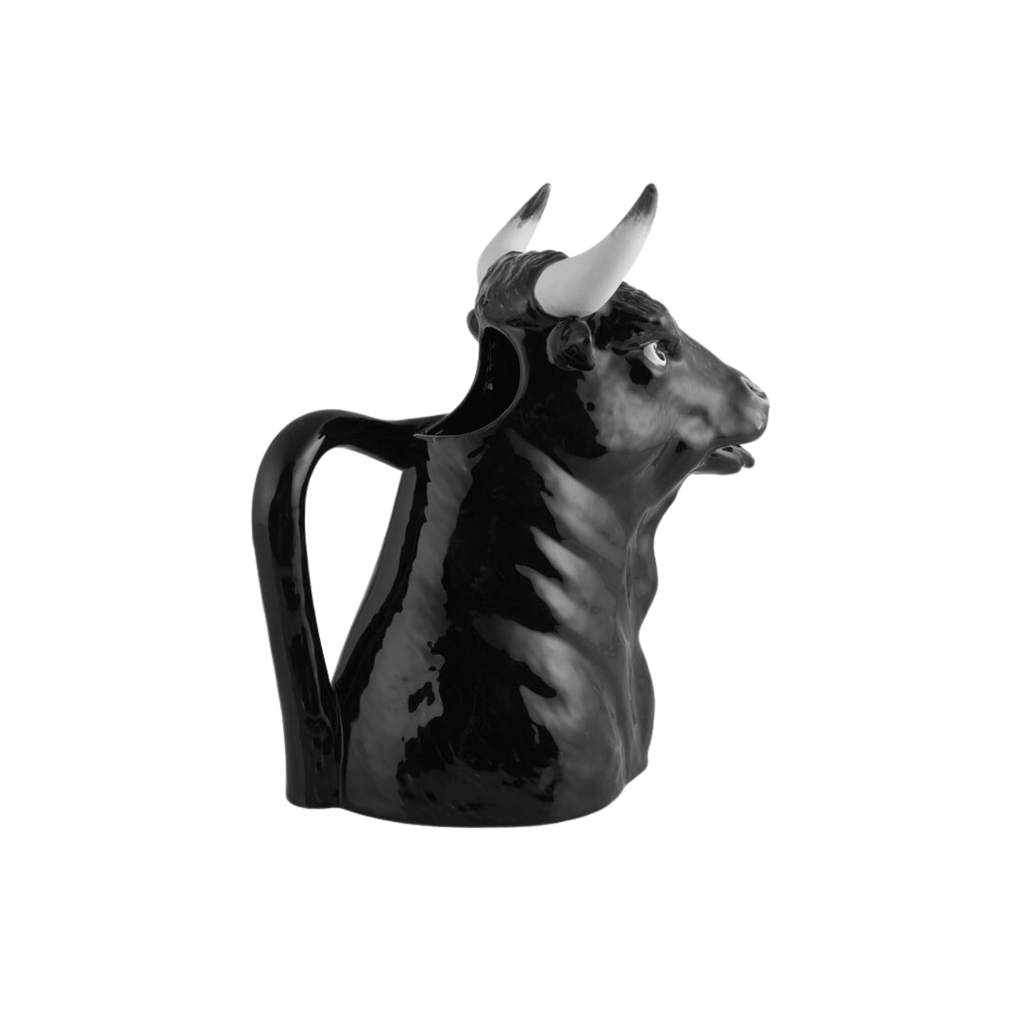 Bordallo Pitcher Bullon a white background