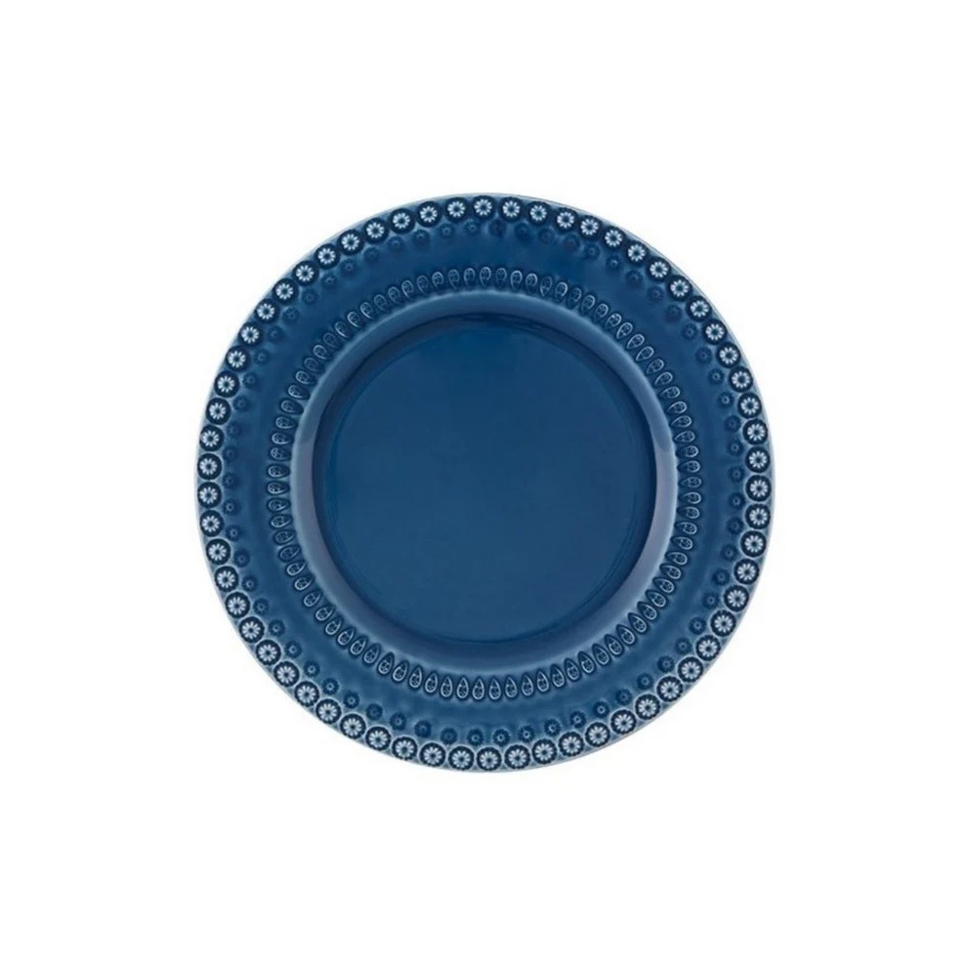 Bordallo Pinheiro Fantasy Dinner Plate blue