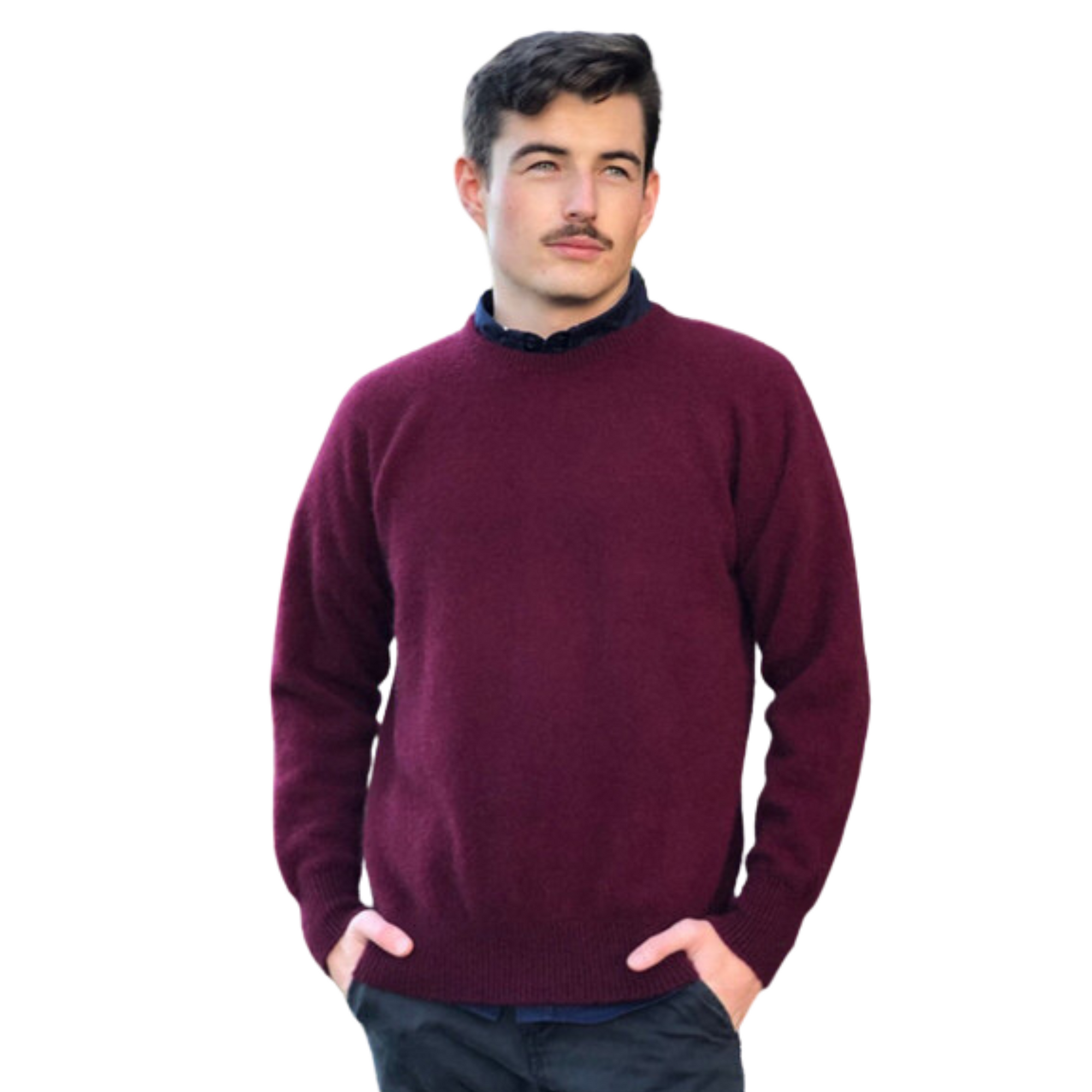 Lothlorian Mens Plain Crew Neck - Midnight