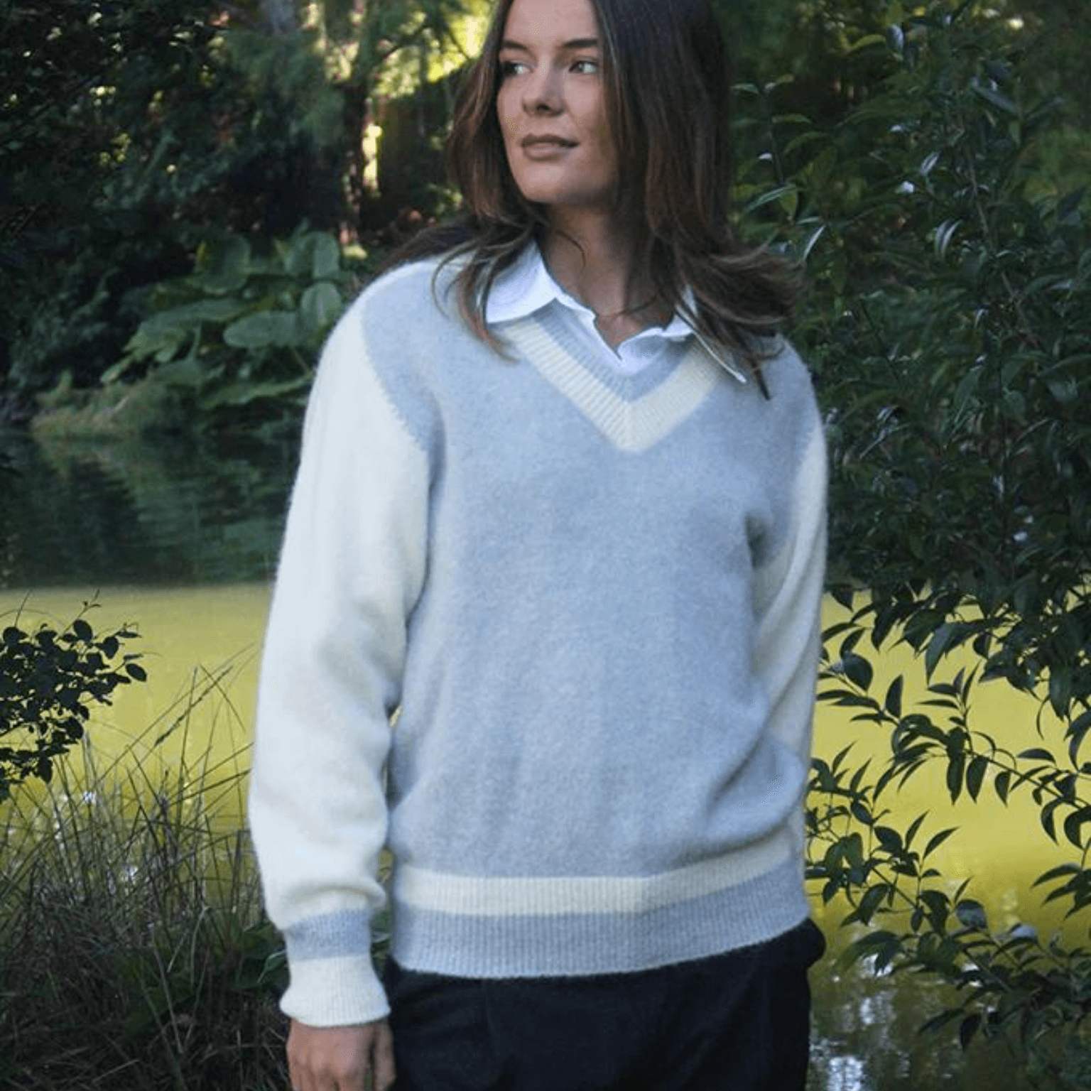 Lothlorian Knitwear Alpaca Varsity Sweater