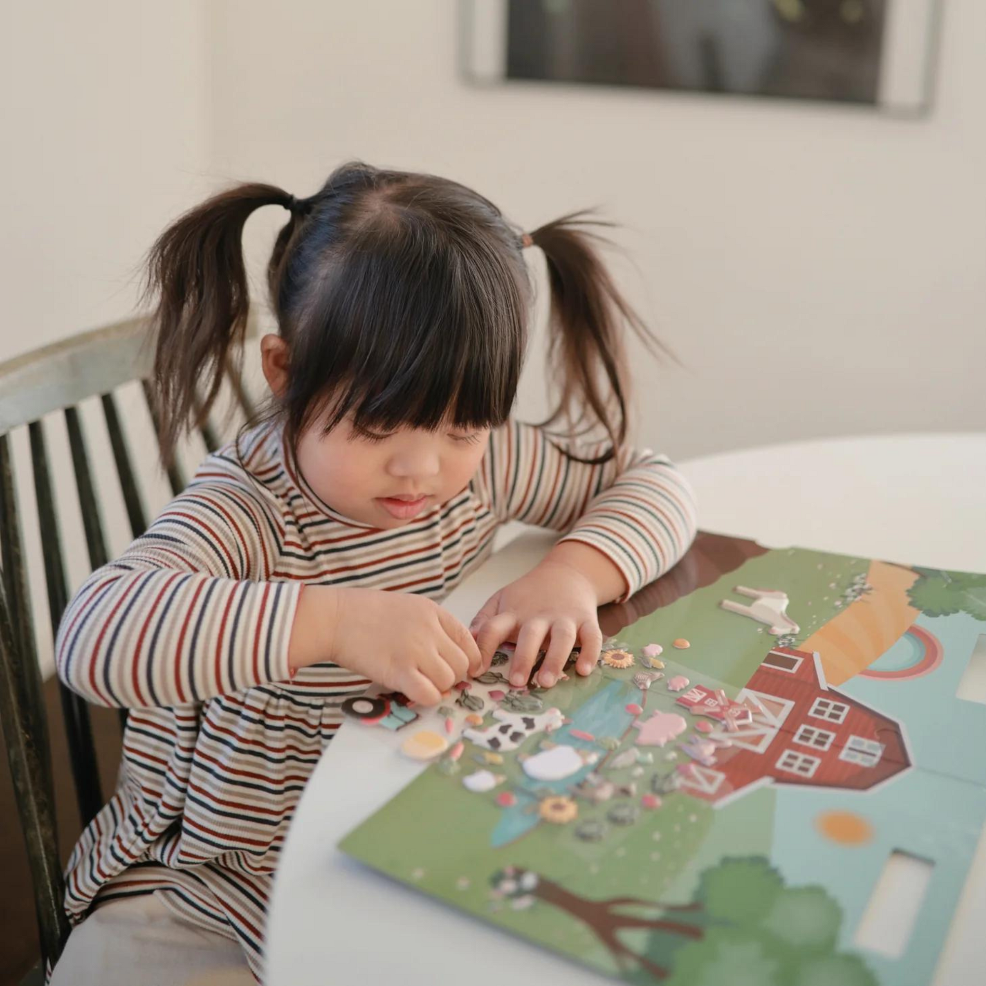Mushie Reuseable Sticker Set - Farm