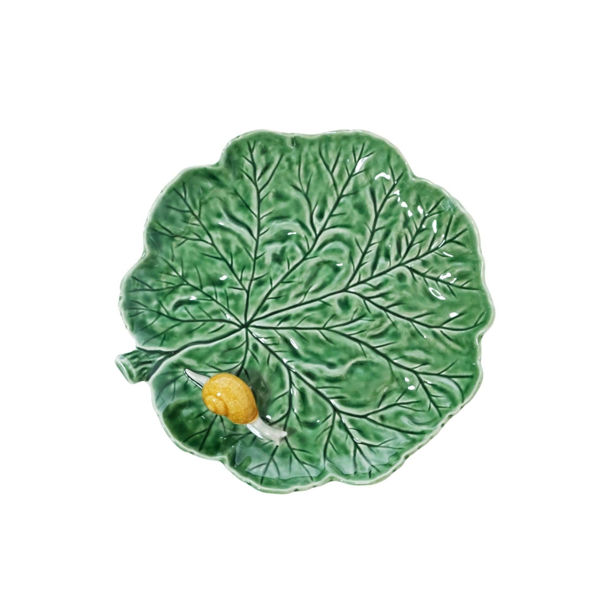 Bordallo Pinheiro Countryside Leaf Dish with snail