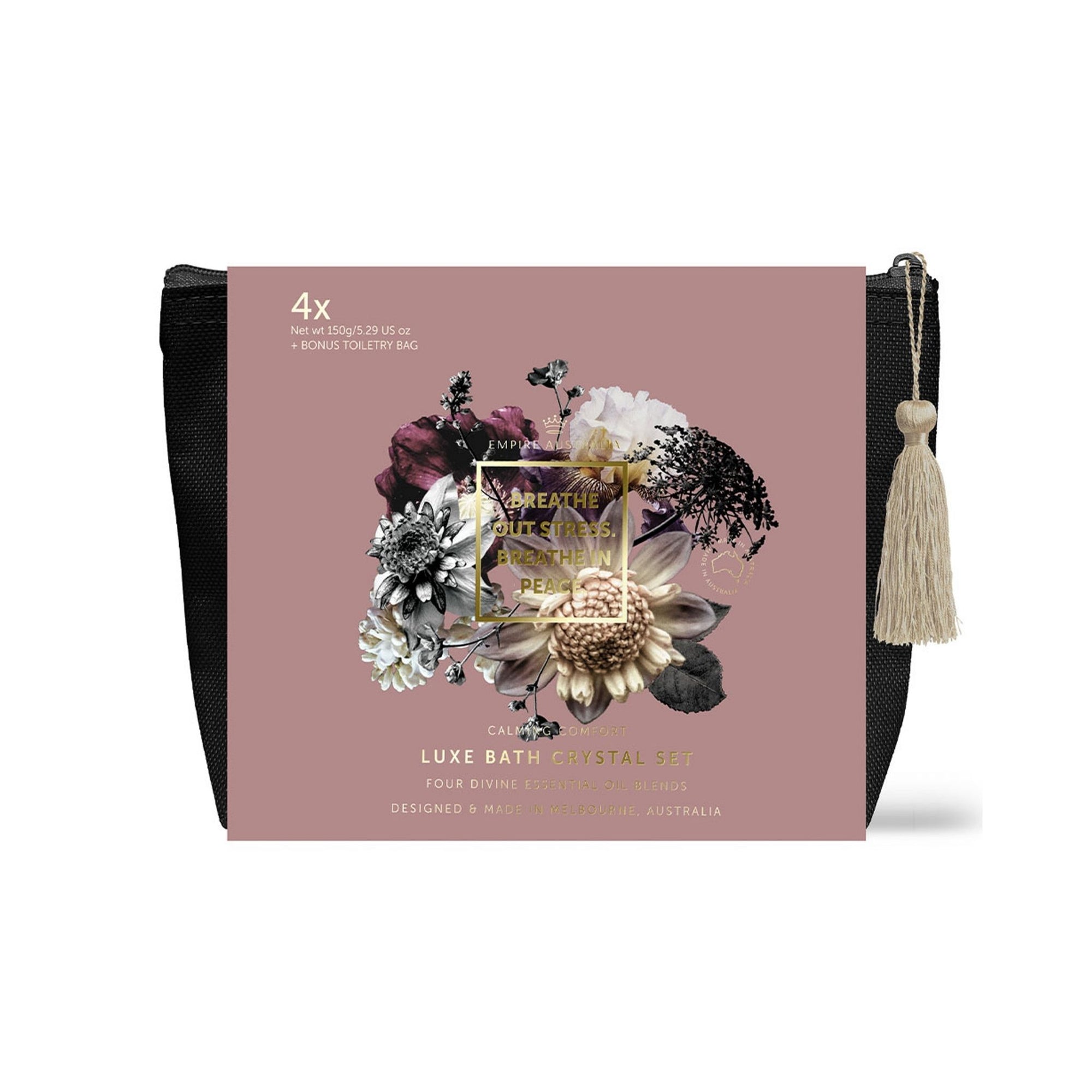 Empire Australia Breathe Out Stress, Breathe In Peace Bath Salts Gift Set