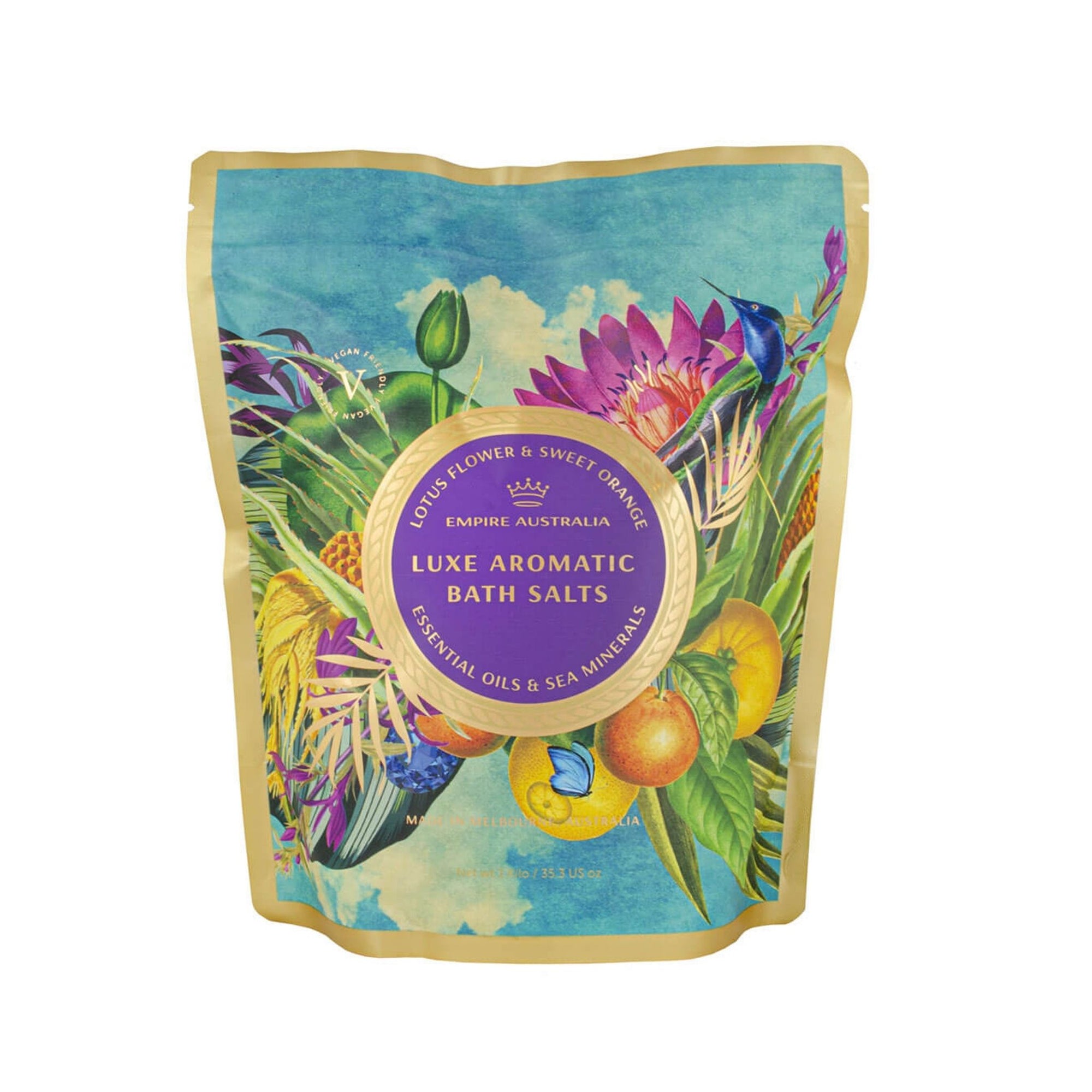 Empire Australia Lotus Flower & Sweet Orange Bath Salts 1kg package