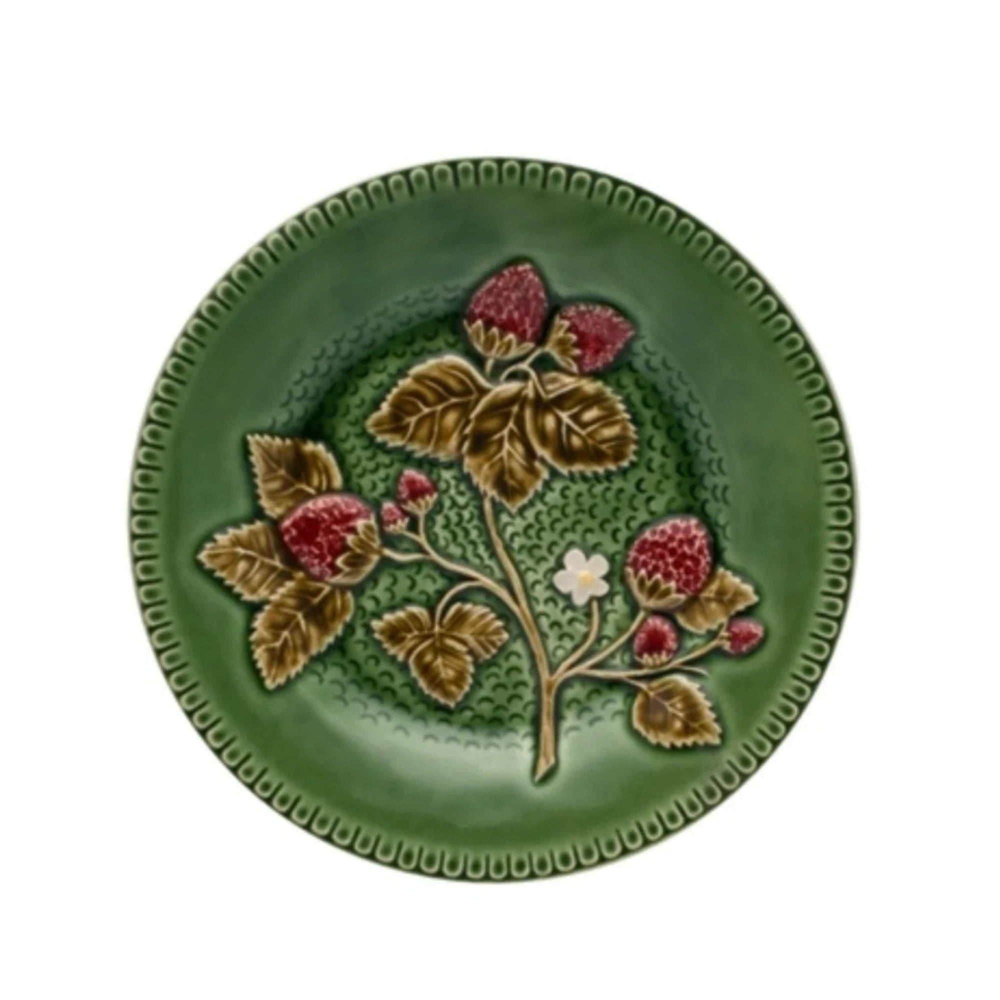 Bordallo Strawberries Fruit Plate