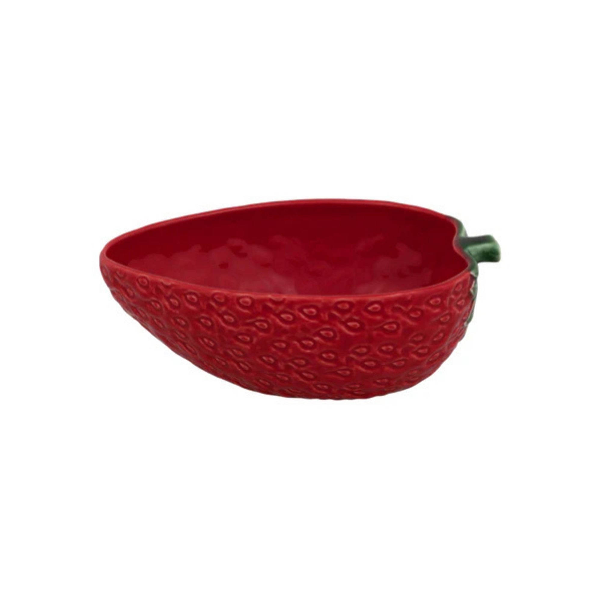 Bordallo Strawberries Bowl 18.5cm on a white background