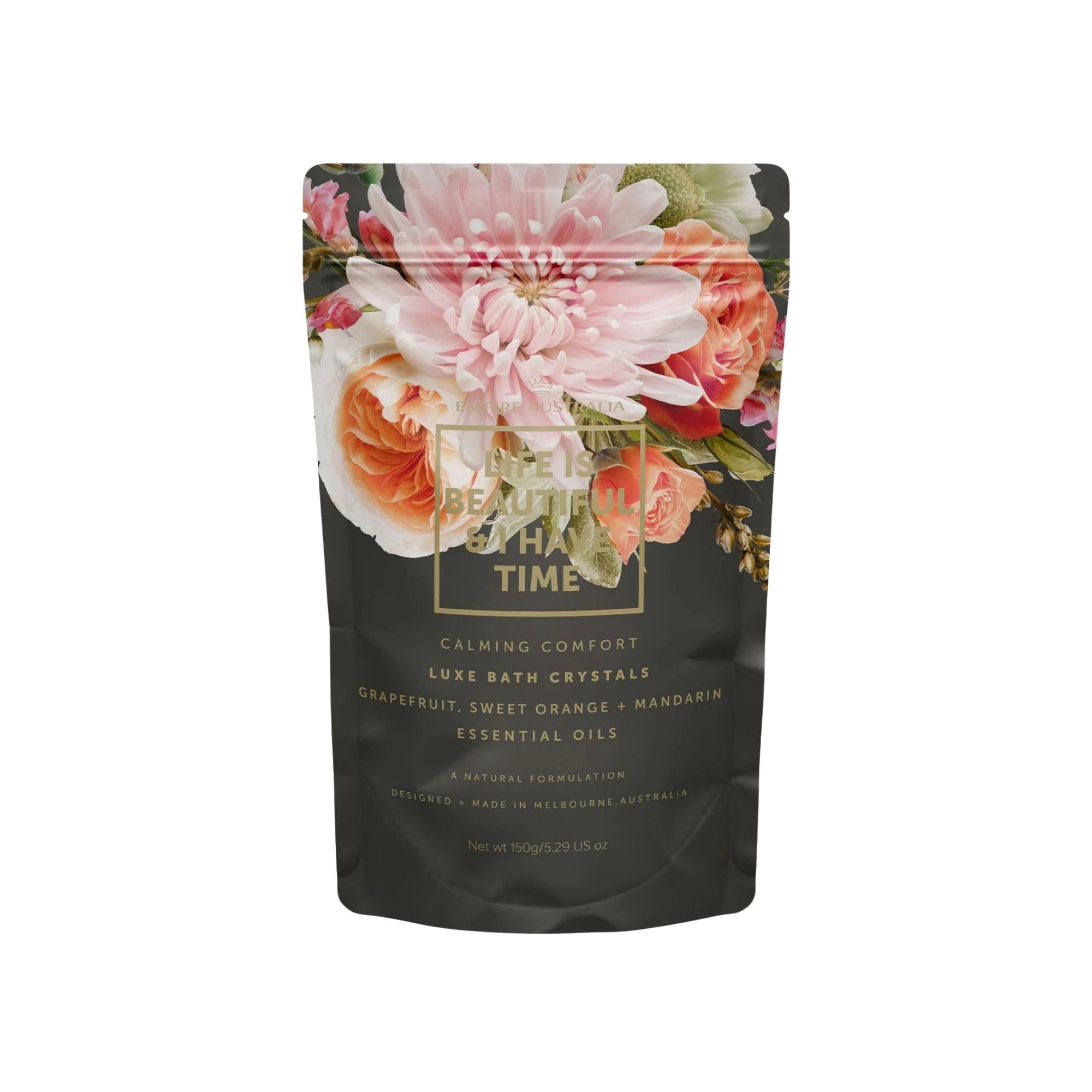Empire Australia - Life Is Beautiful & I Have Time — Grapefruit, Orange & Mandarin bath salts 150 gram
