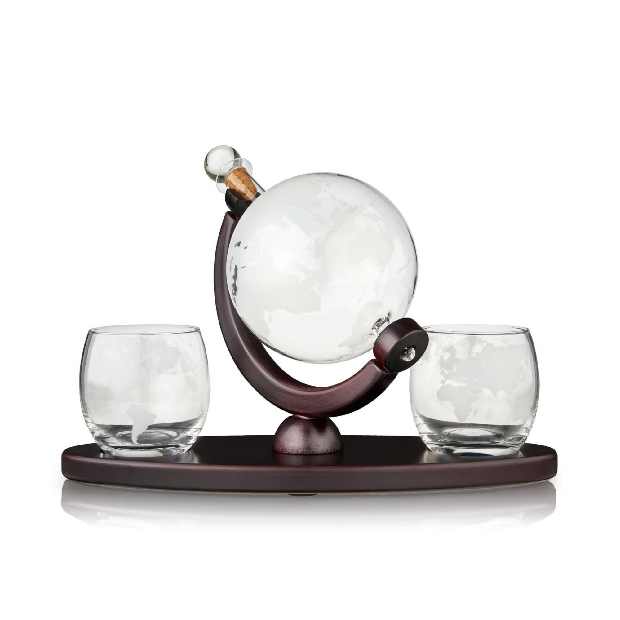 Viski Globe Decanter and Whiskey Tumbler Set