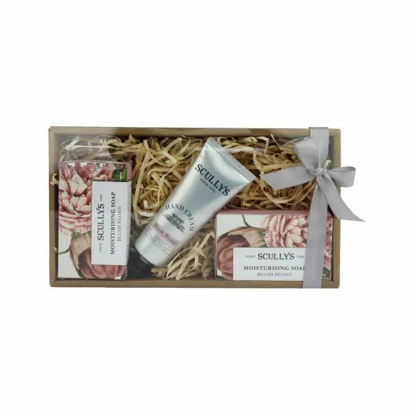Scullys Blush Peony Hand Cream &amp; Soap Gift Set