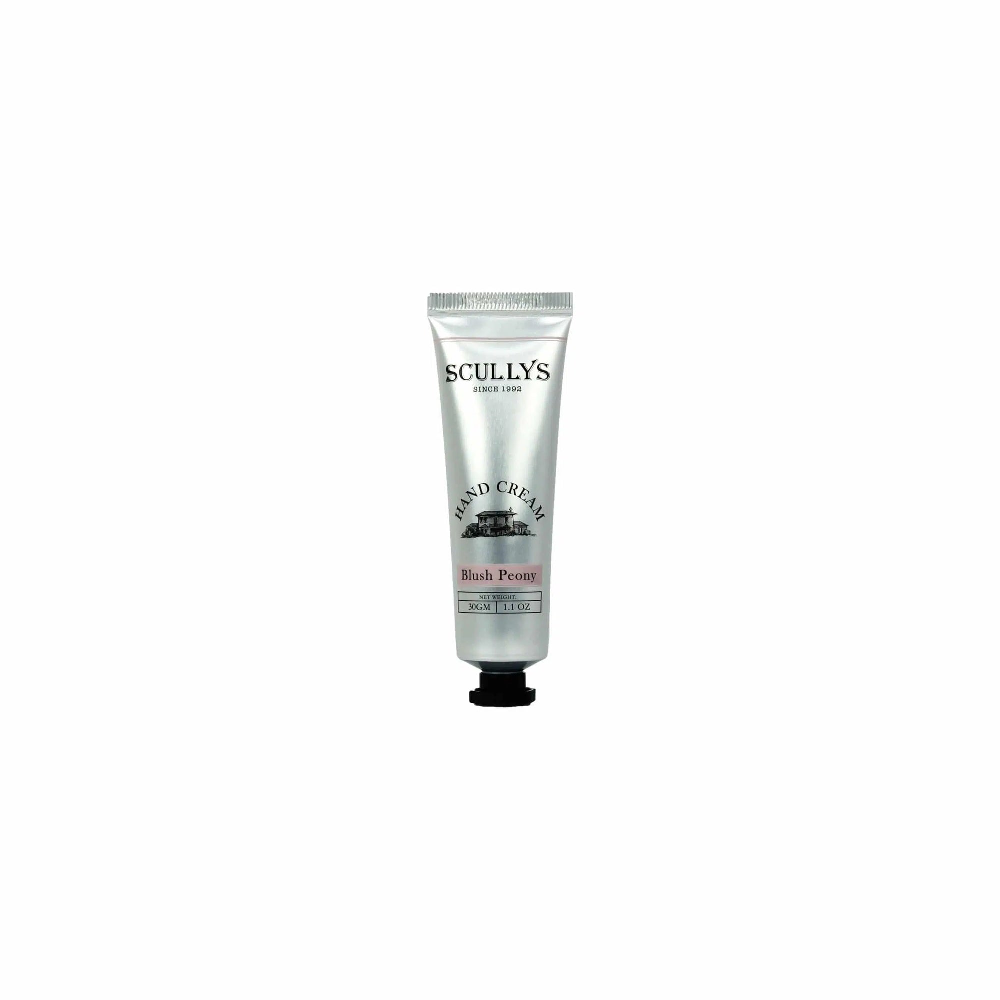 Scullys Blush Peony Mini Hand Cream in Tube 30gm