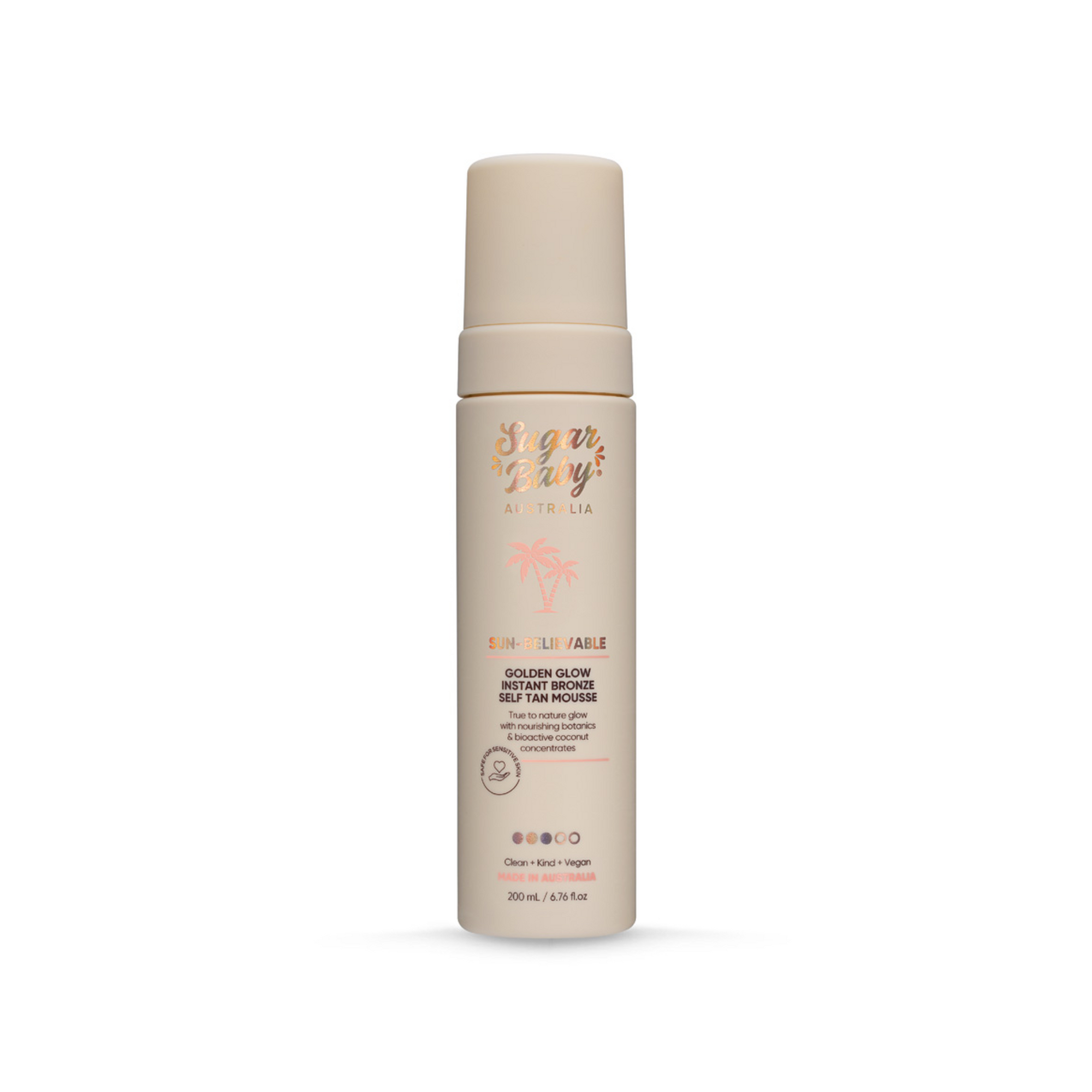 Sugar Baby Sun-believable Golden Glow Instant Bronze Self Tanning Mousse
