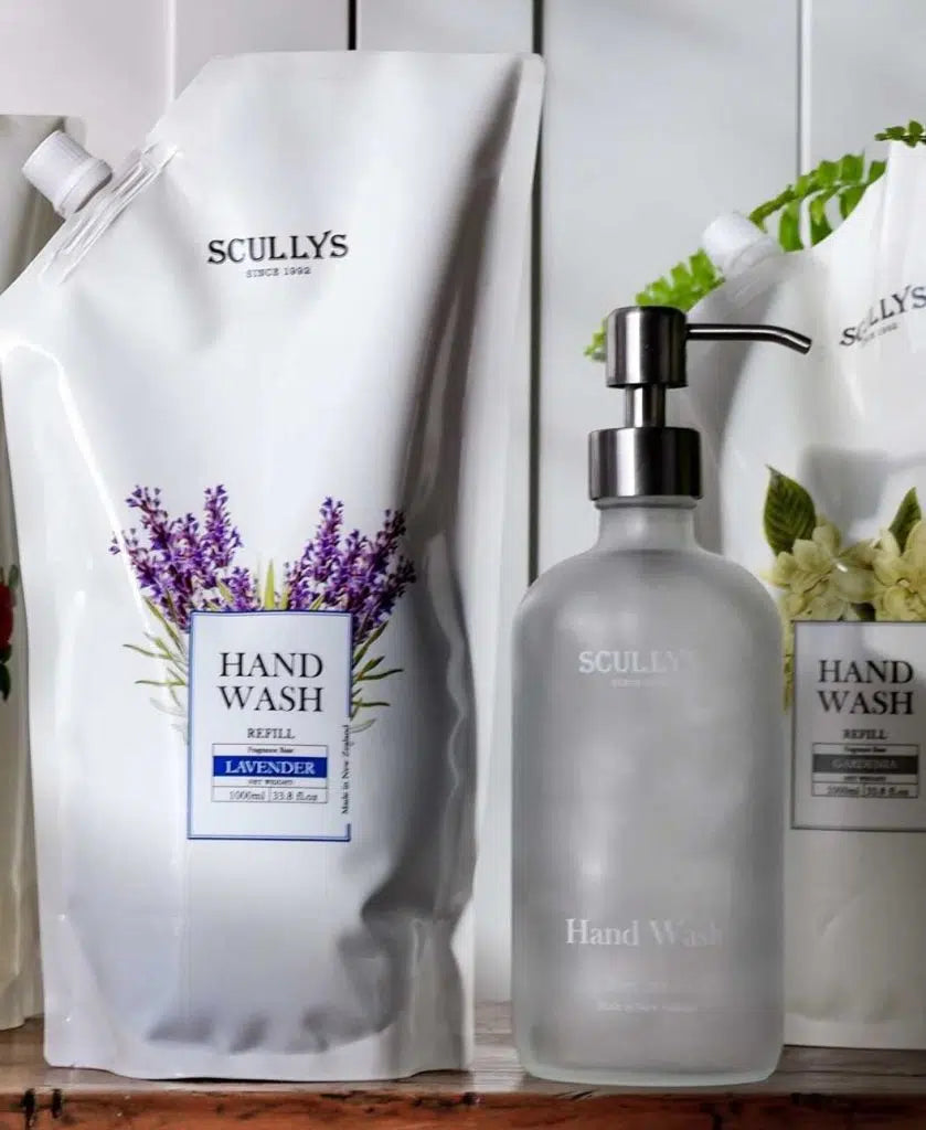 Scullys Glass Hand Wash Bottle